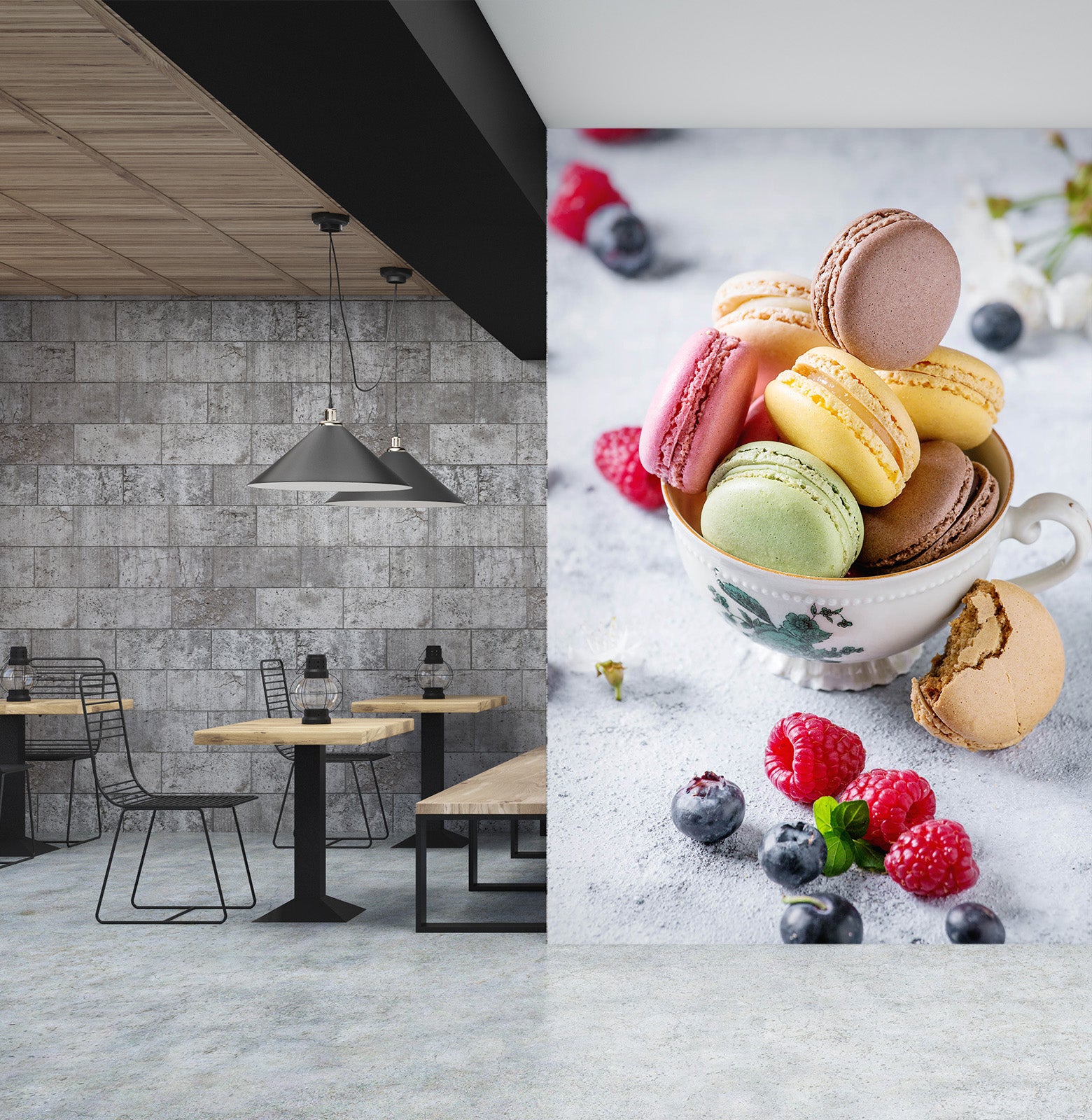 3D Macaron 863 Wall Murals