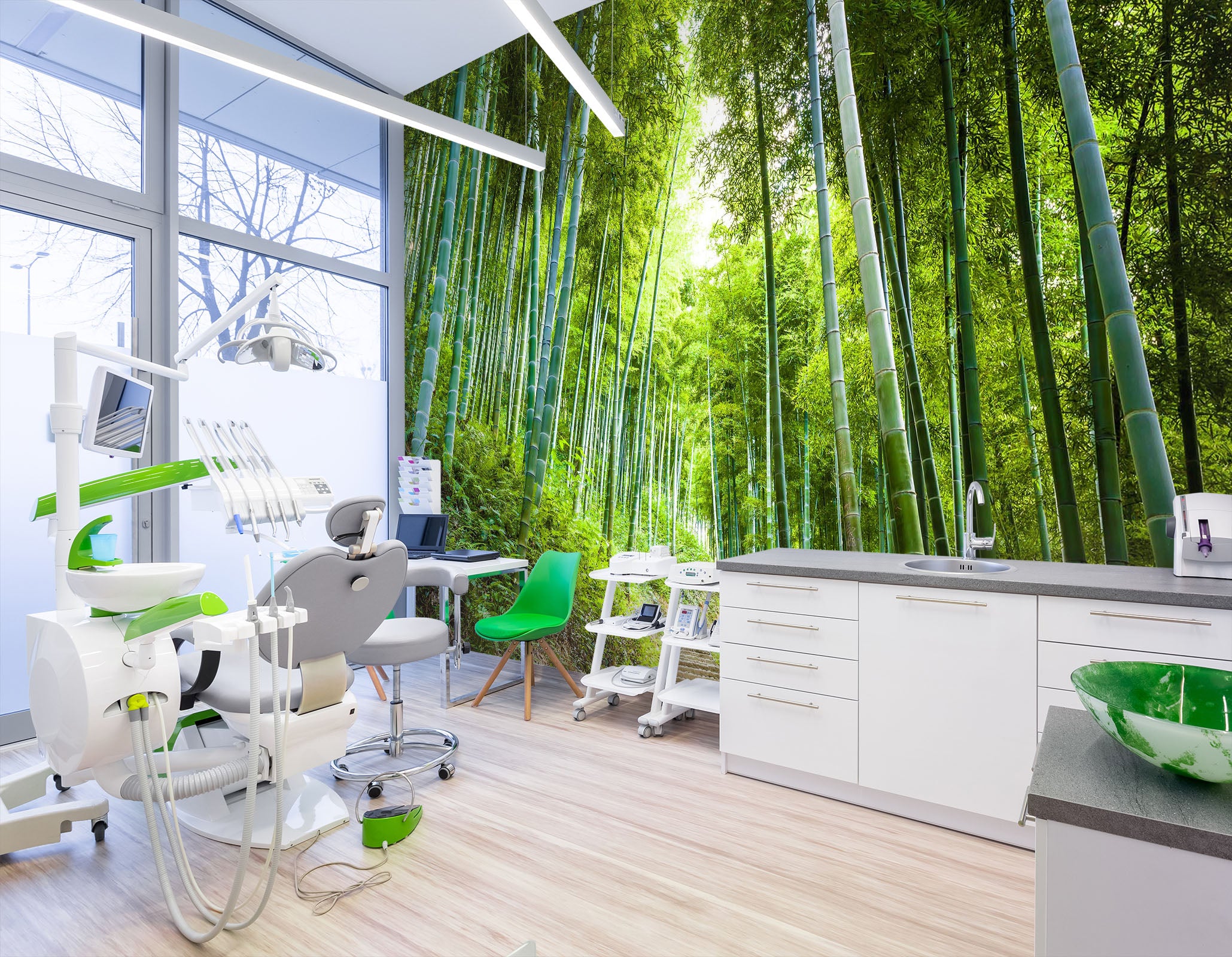 3D Bamboo Forest 309 Wall Murals