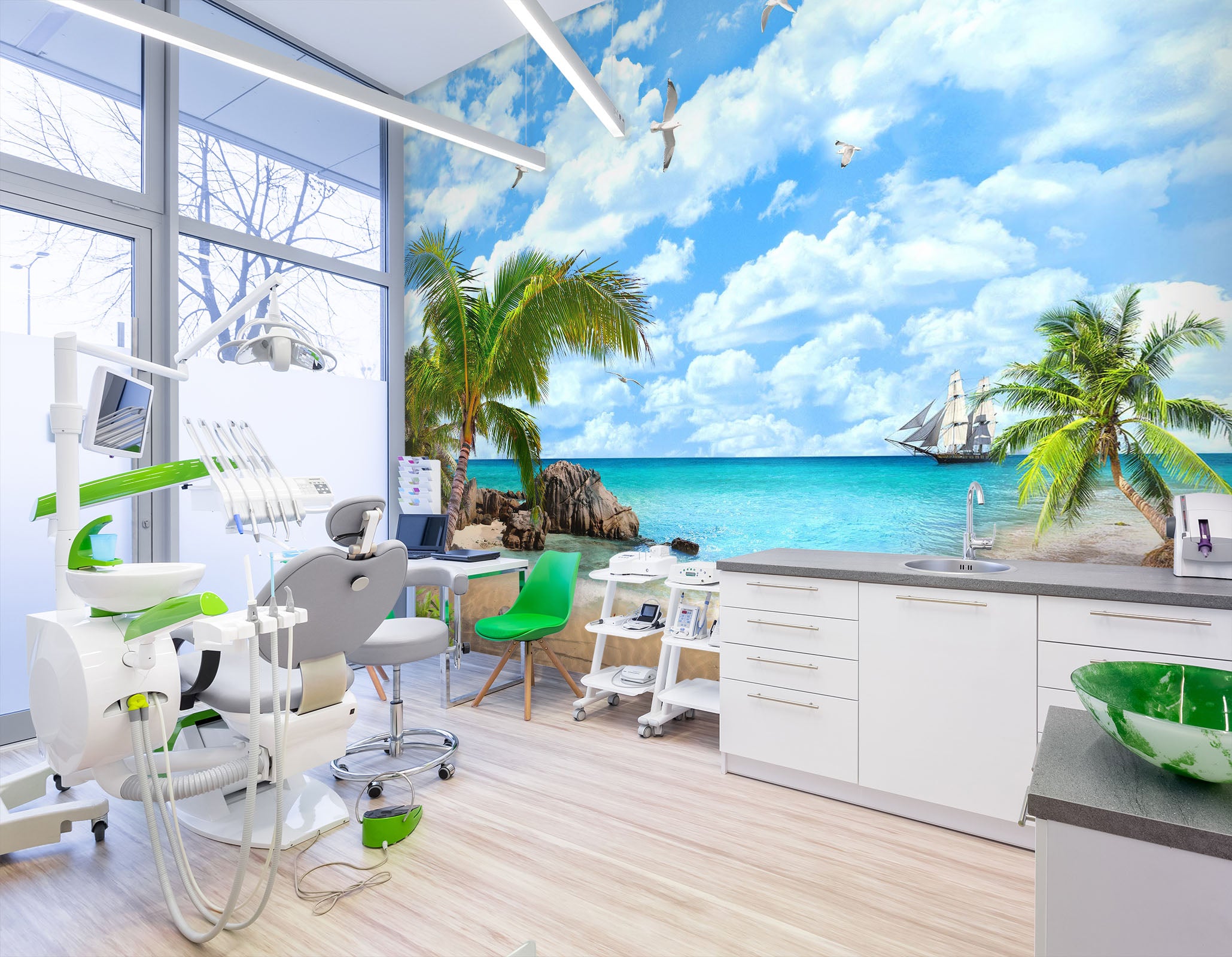 3D Beach Starfish 298 Wall Murals