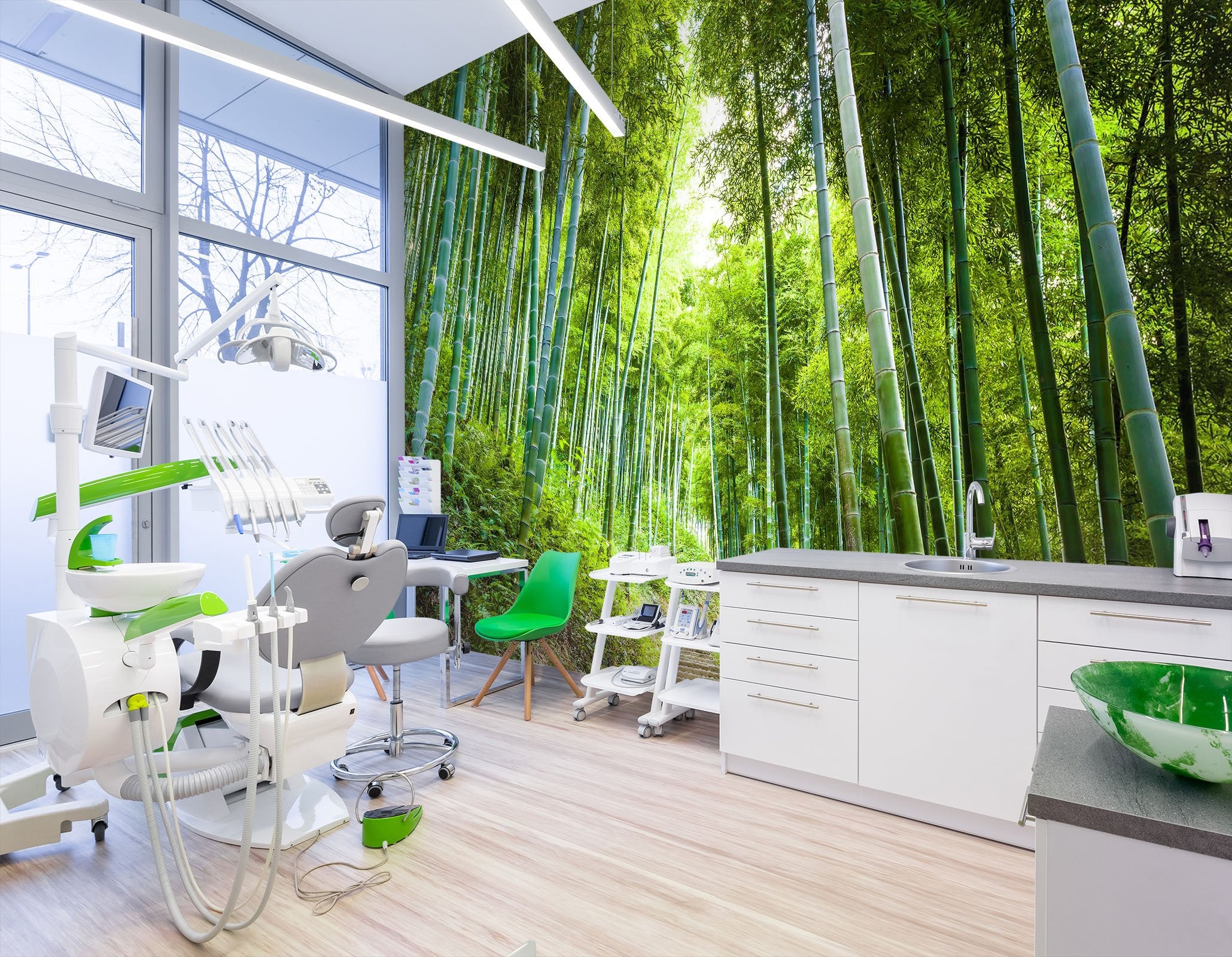 3D Bamboo Forest 013 Wall Murals Wallpaper AJ Wallpaper 2