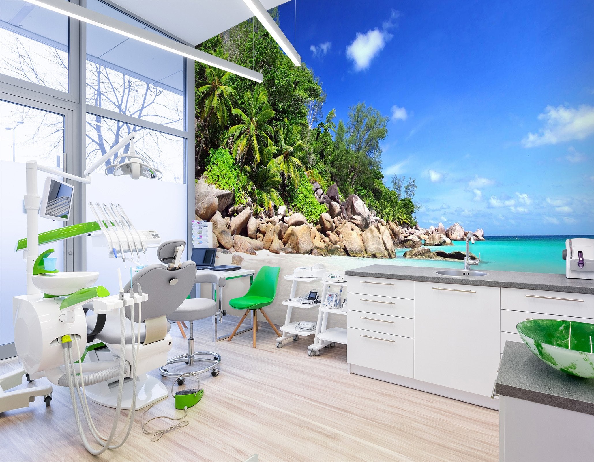 3D Beach Stone 043 Wall Murals Wallpaper AJ Wallpaper 2