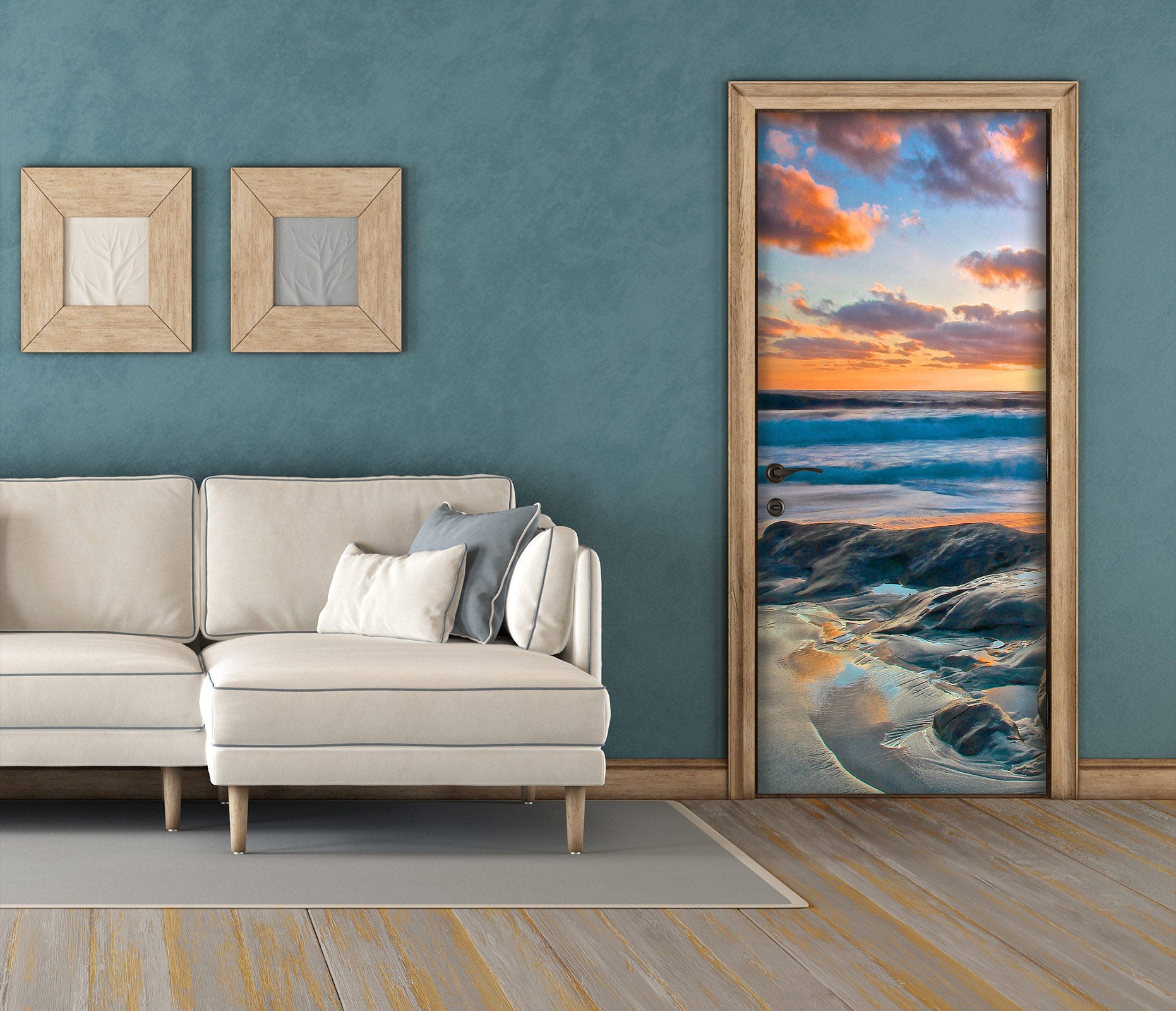 3D Waves 110220 Kathy Barefield Door Mural