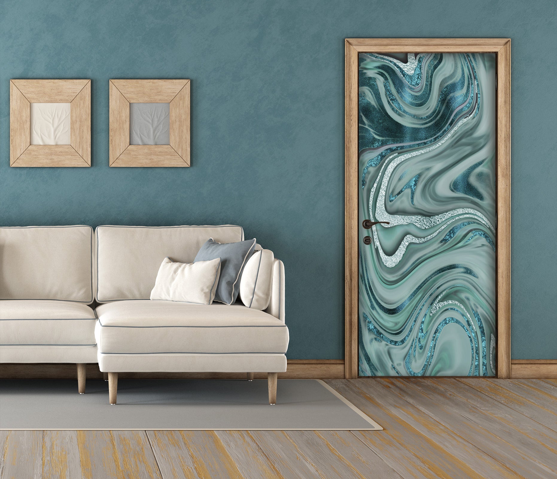 3D Green Texture 10281 Andrea Haase Door Mural