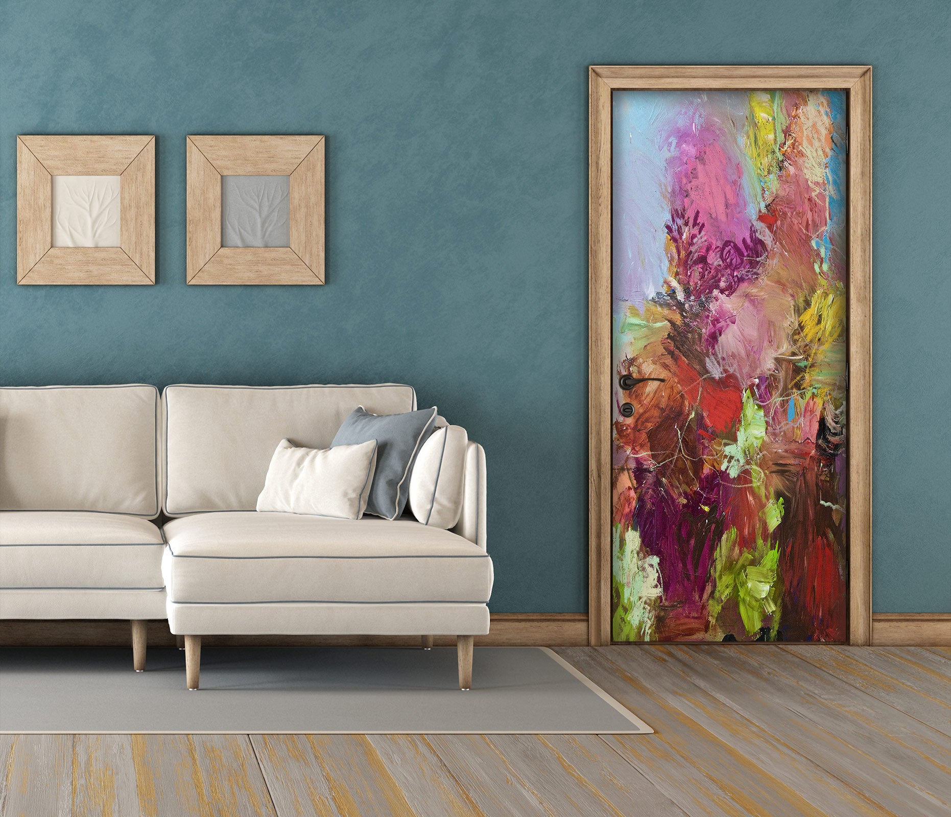 3D Red Paint Pattern 93124 Allan P. Friedlander Door Mural