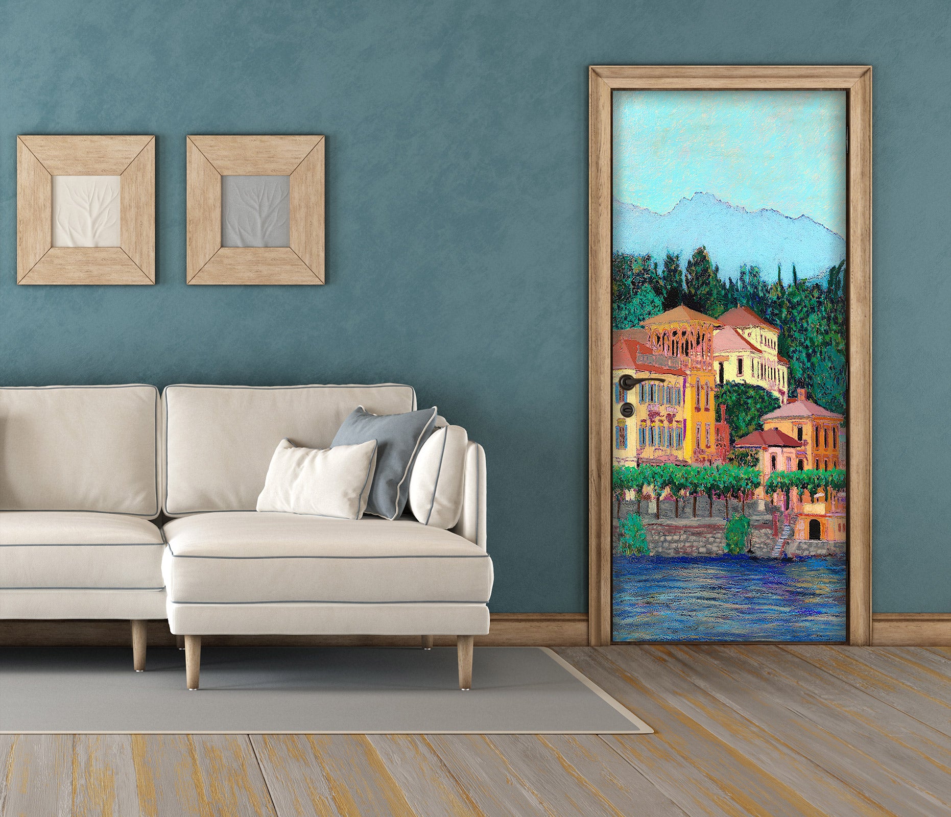 3D River House Trees 9404 Allan P. Friedlander Door Mural