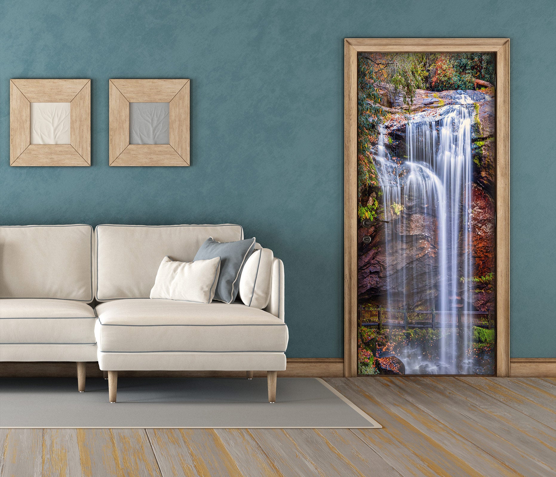 3D Waterfall 10837 Beth Sheridan Door Mural