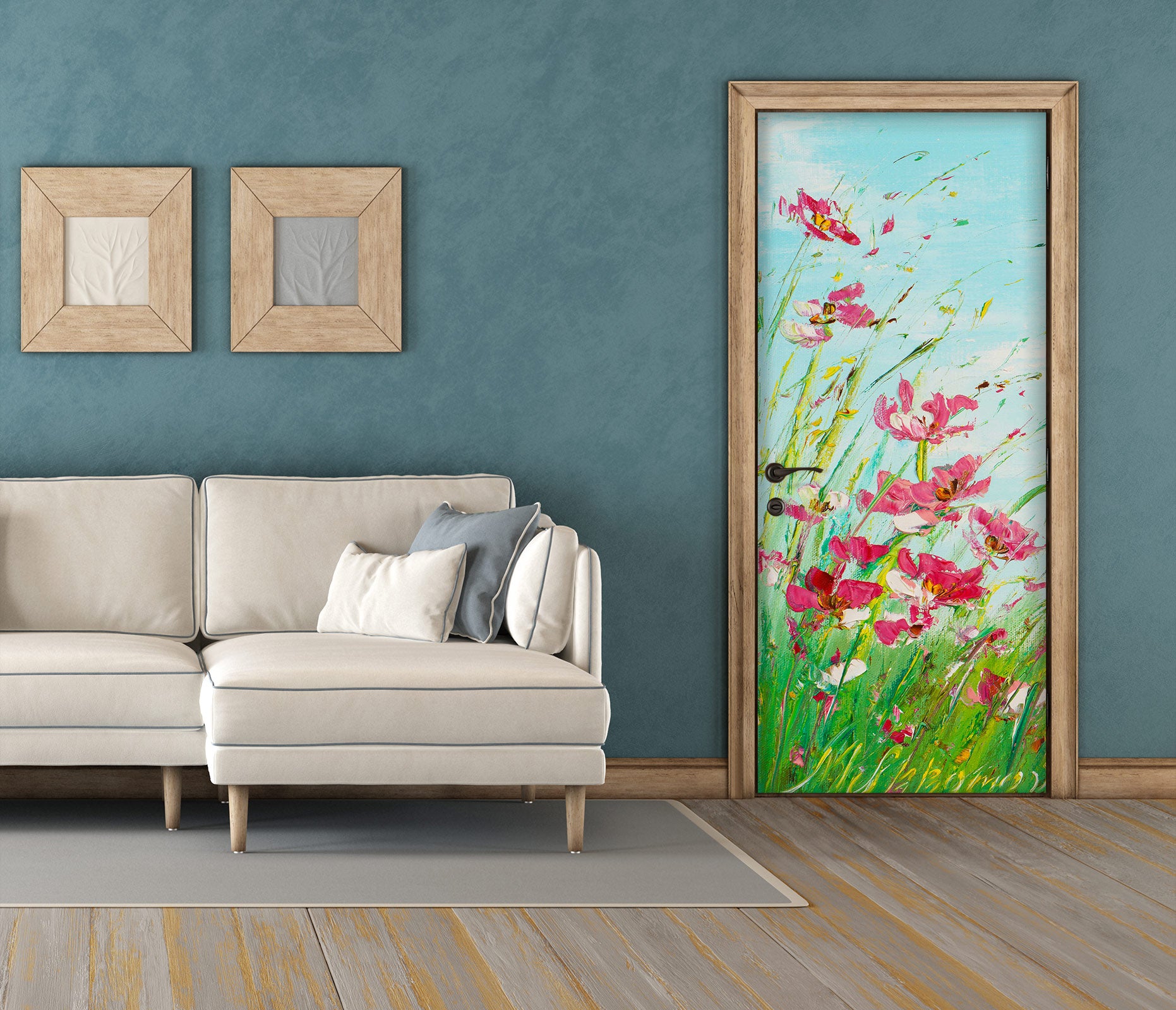 3D Garden Grass 3210 Skromova Marina Door Mural