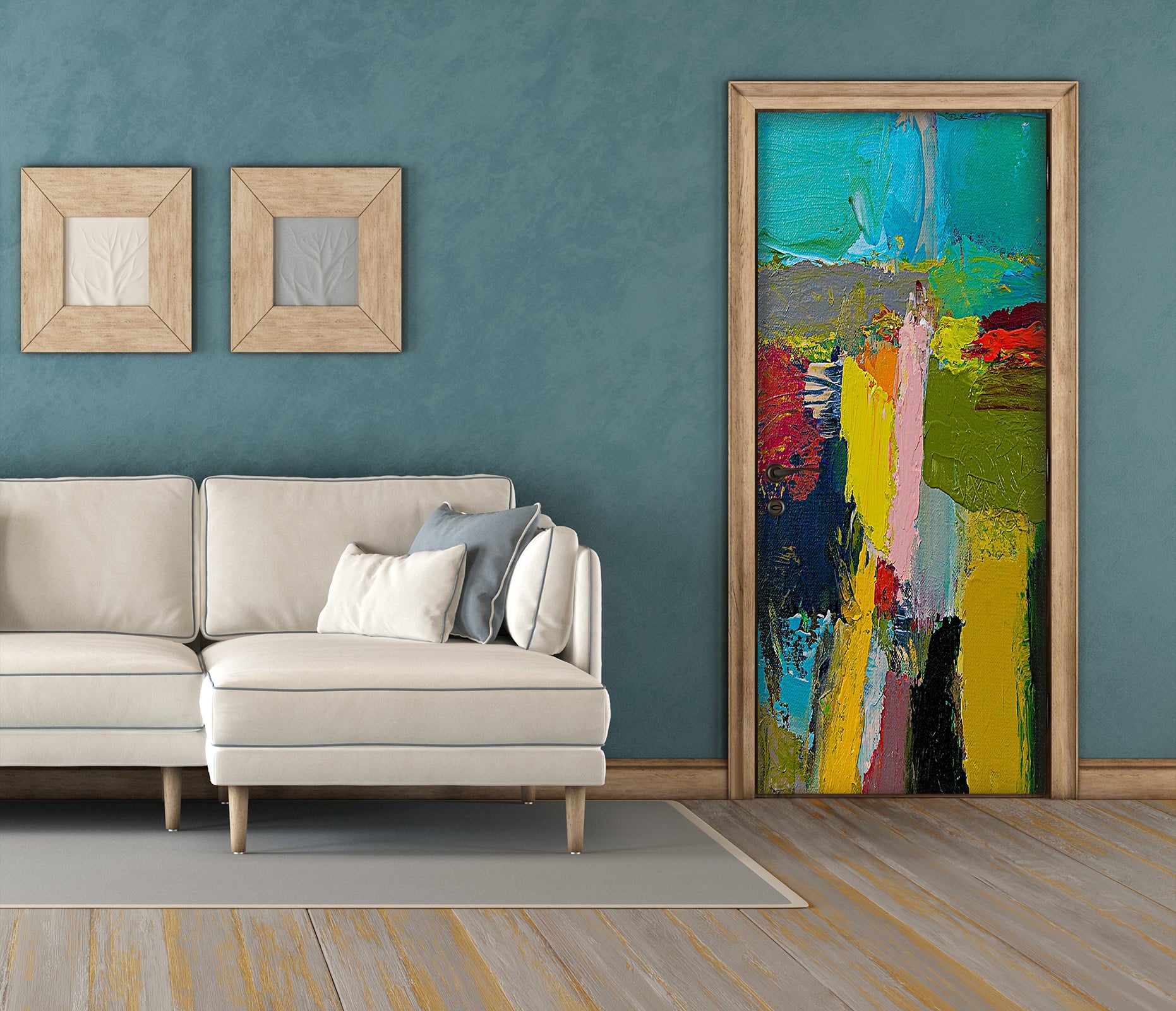 3D Color Block Painting 93106 Allan P. Friedlander Door Mural