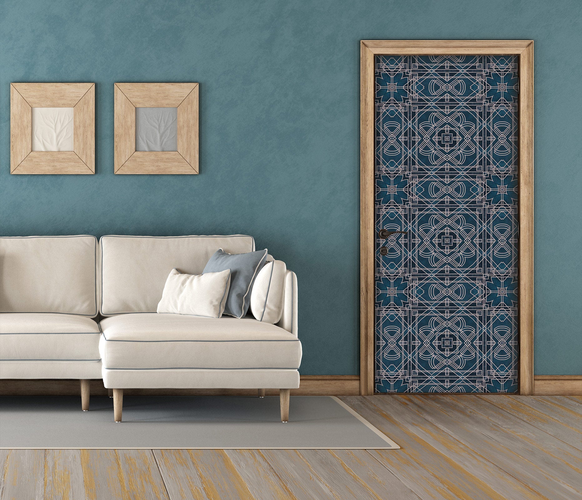 3D Dark Blue Texture 10272 Andrea Haase Door Mural