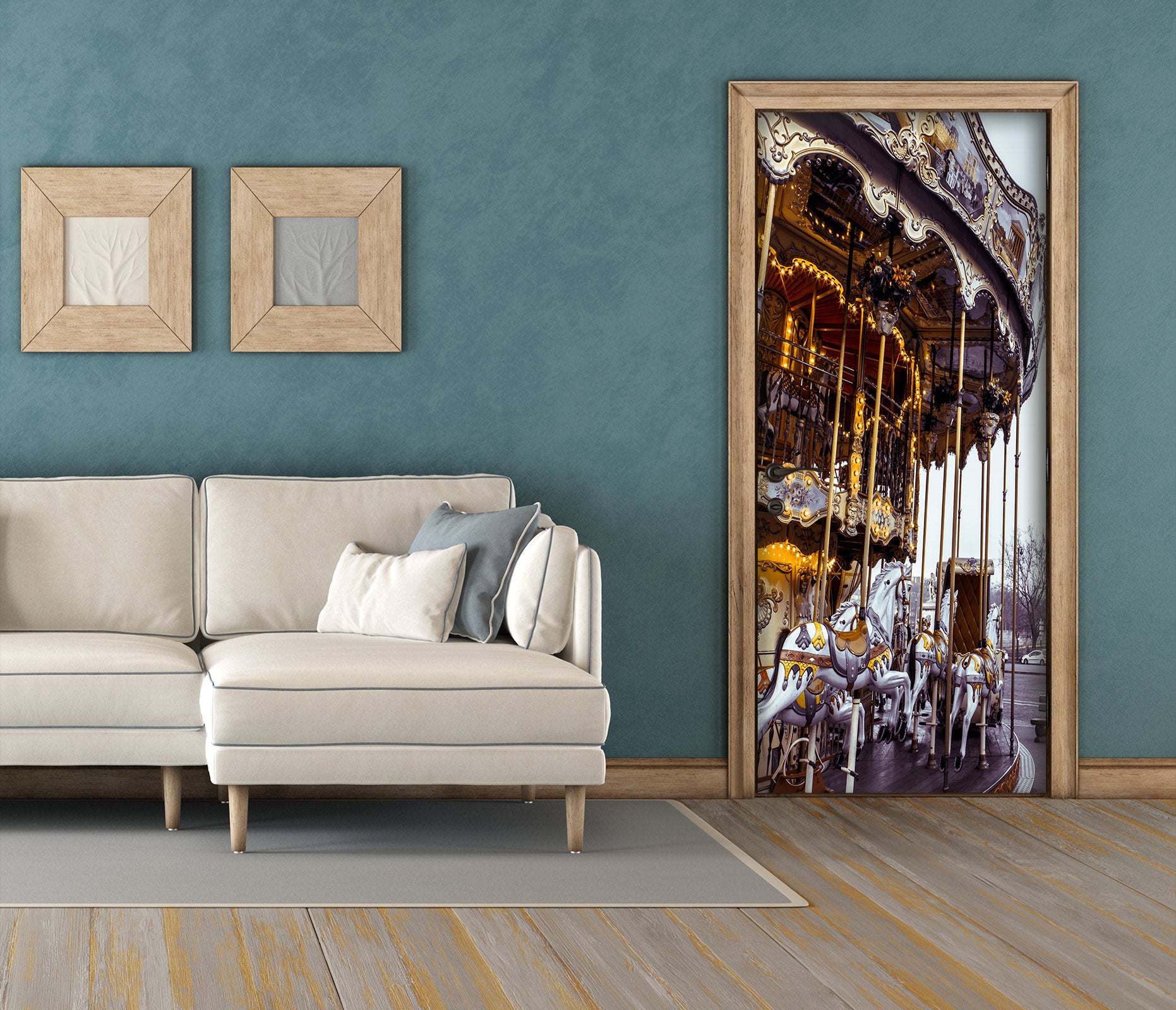 3D Carousel 106226 Assaf Frank Door Mural