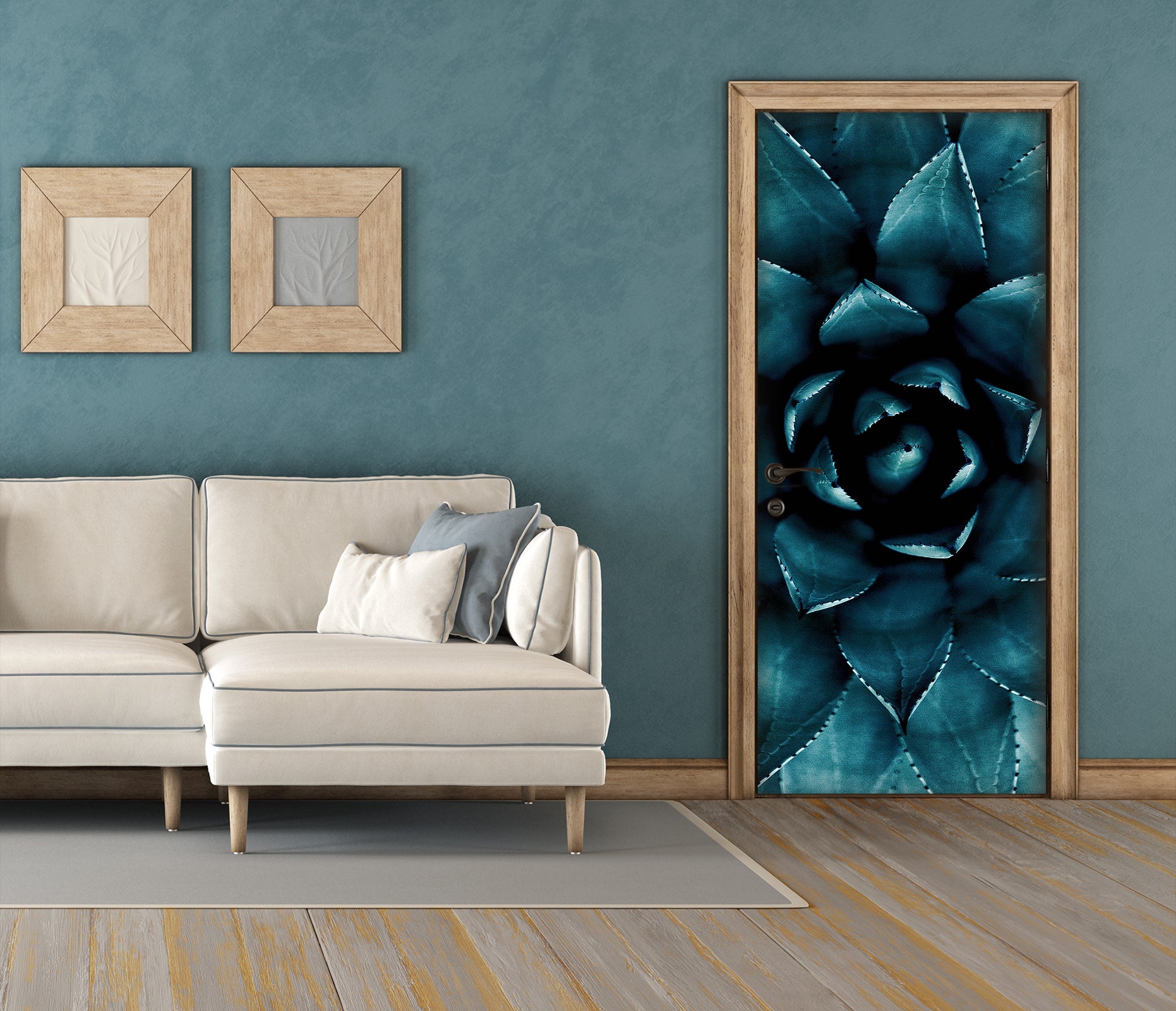 3D Succulents Plant Flower 10133 Boris Draschoff Door Mural