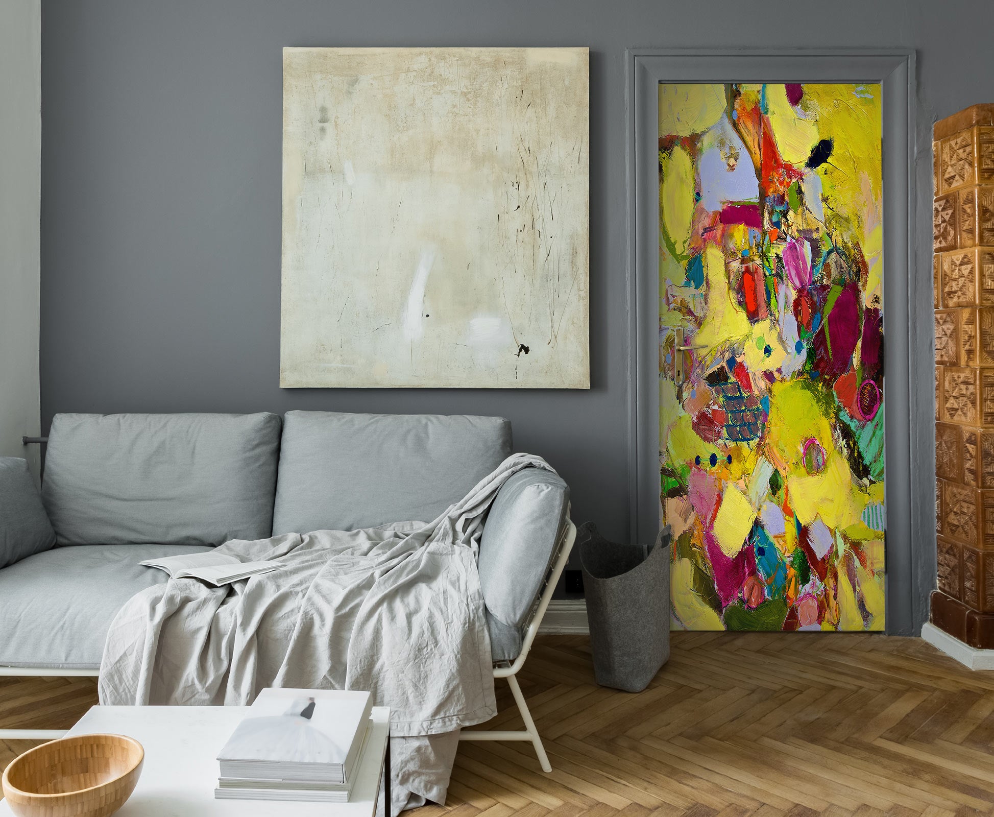 3D Color Paint Texture 93117 Allan P. Friedlander Door Mural