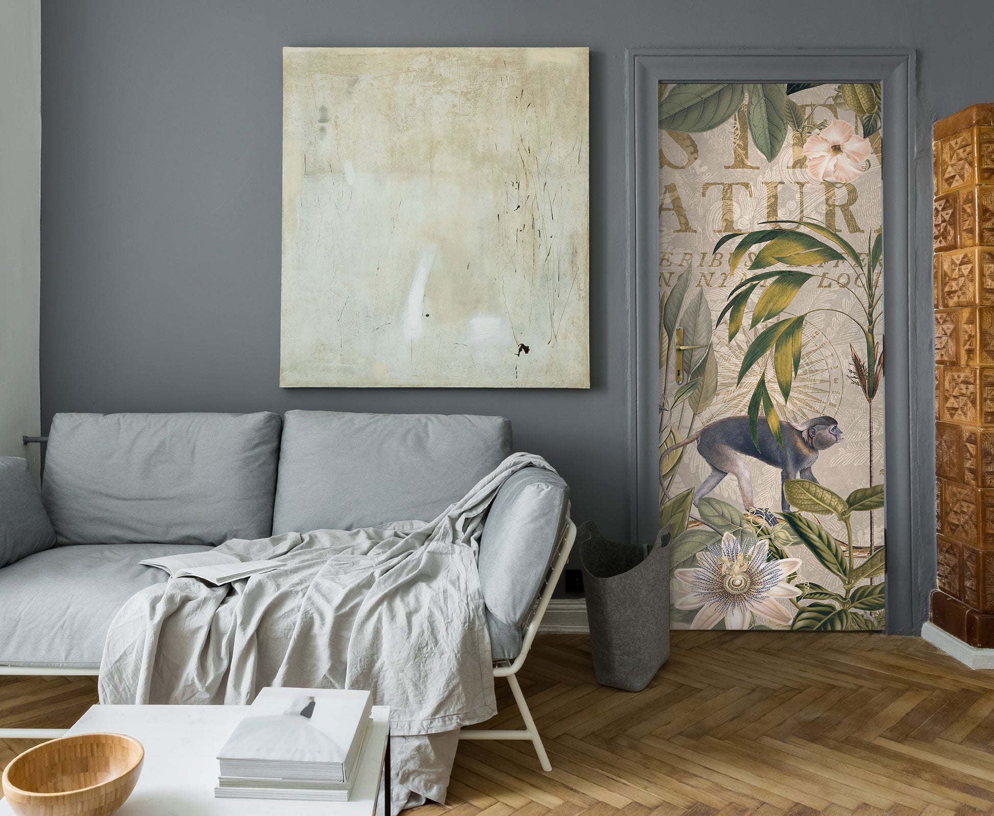 3D Grove Monkey Flower 11938 Andrea Haase Door Mural