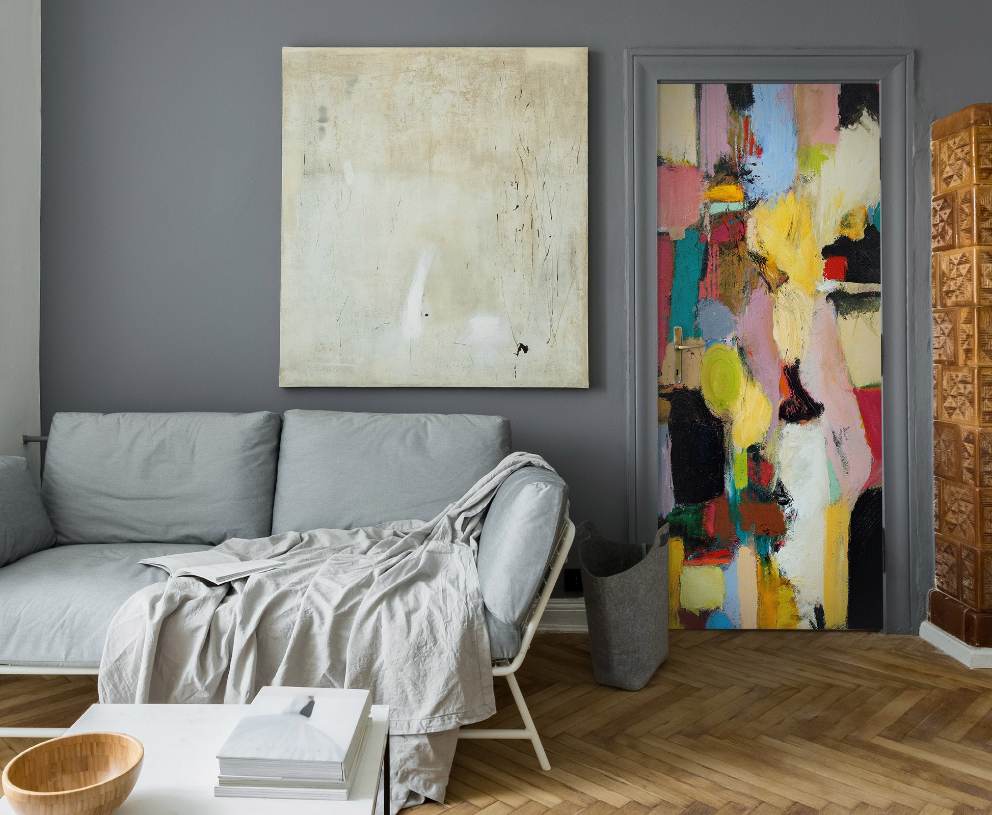 3D Oil Painting Colorful Pattern 93134 Allan P. Friedlander Door Mural