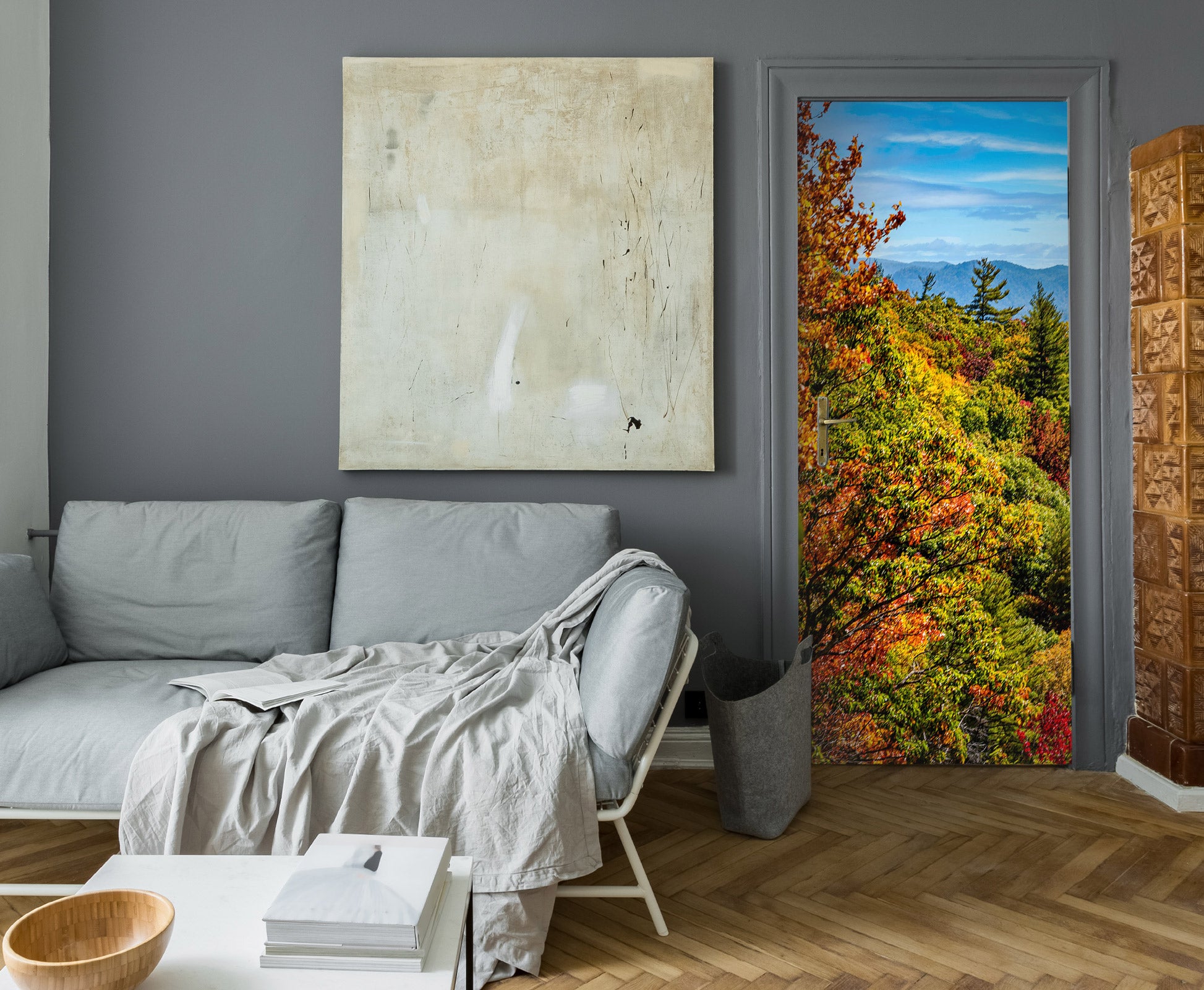 3D Grove Forest 10826 Beth Sheridan Door Mural