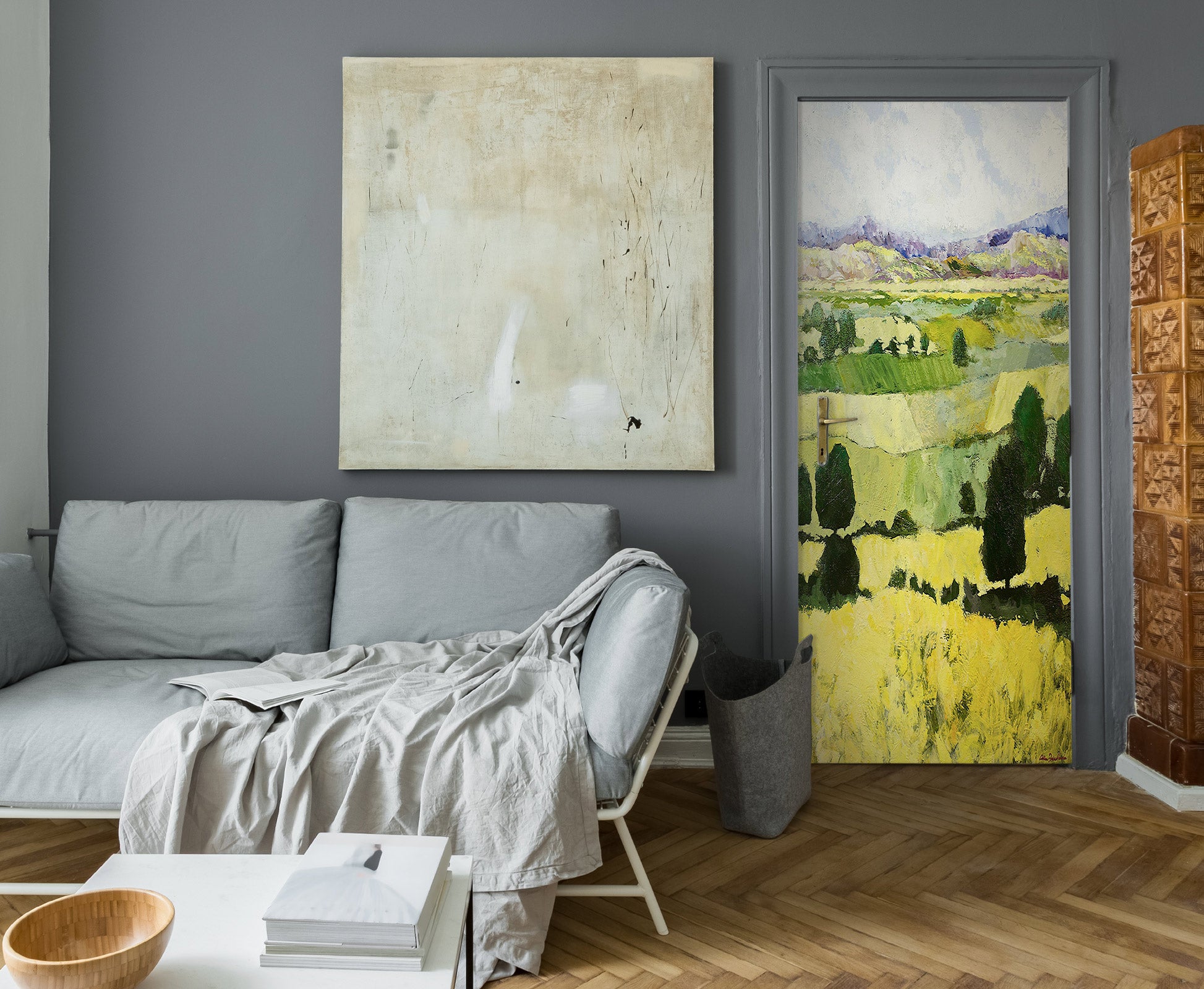 3D Mountain Field 9305 Allan P. Friedlander Door Mural