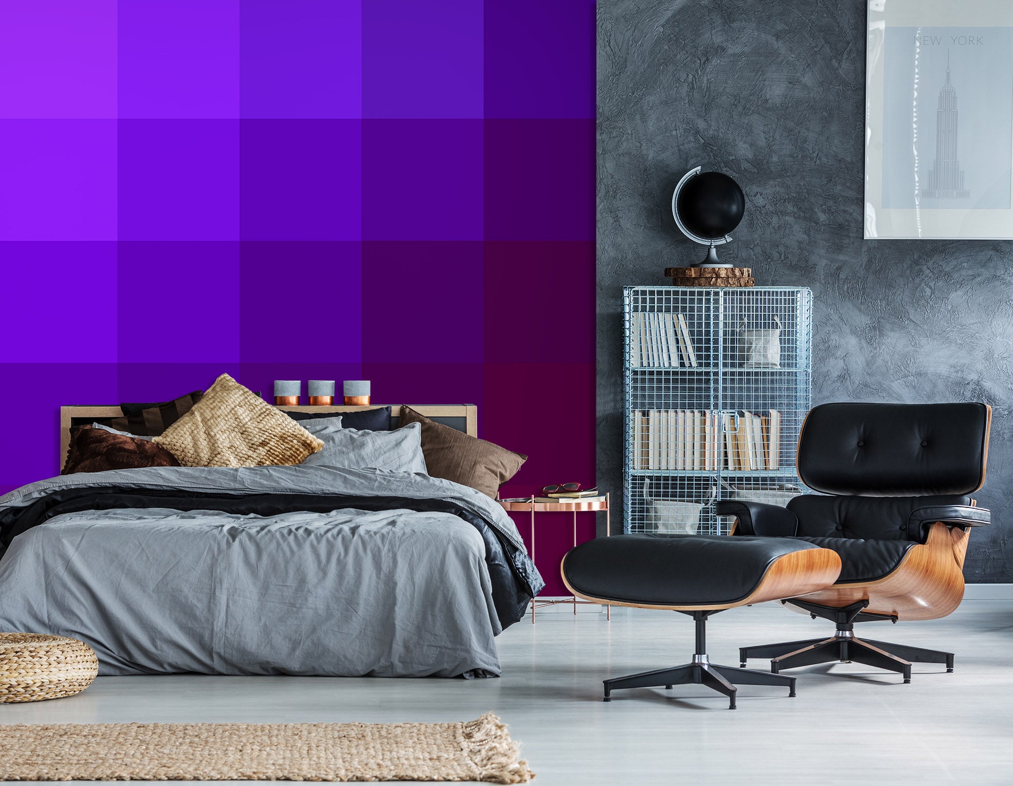 3D Purple 71080 Shandra Smith Wall Mural Wall Murals