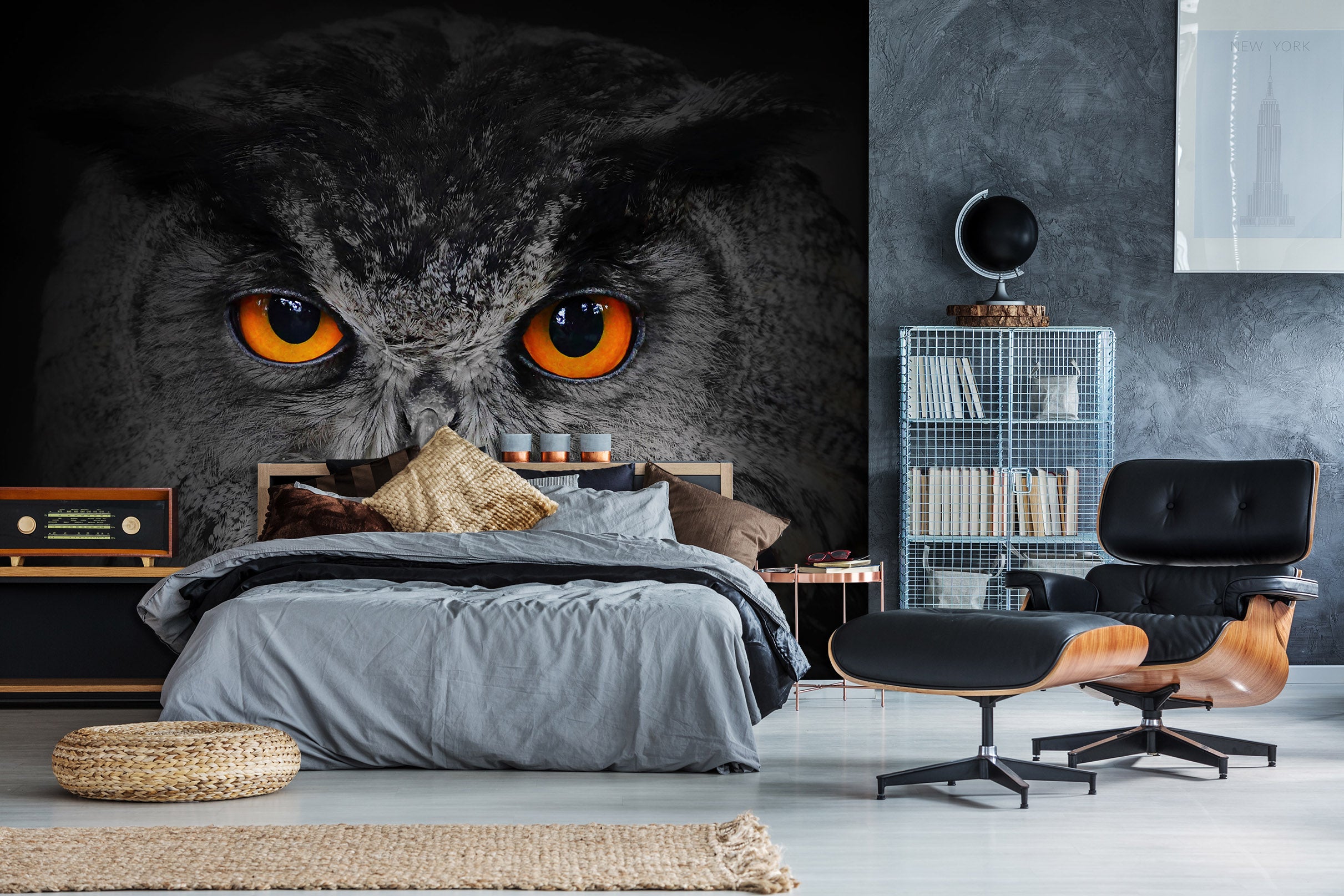 3D Owl 1717 Wall Murals