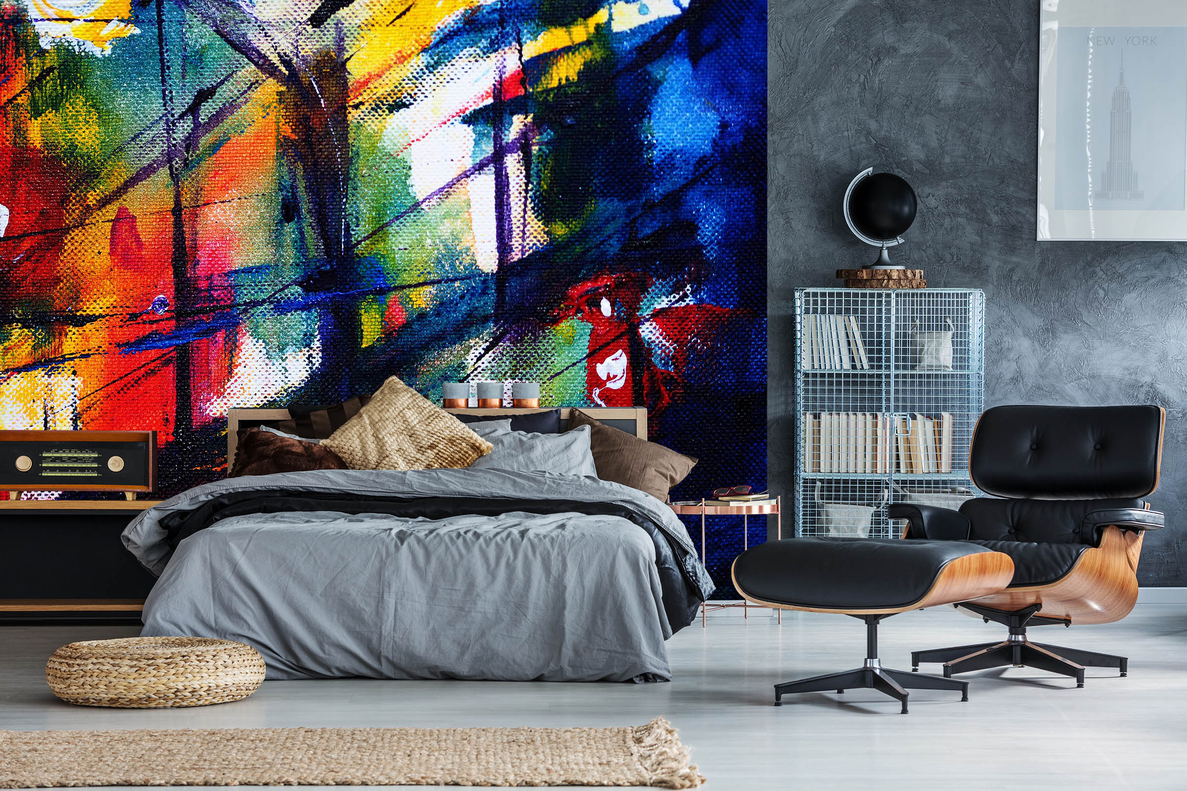 3D Color Graffiti 2057 Wall Murals