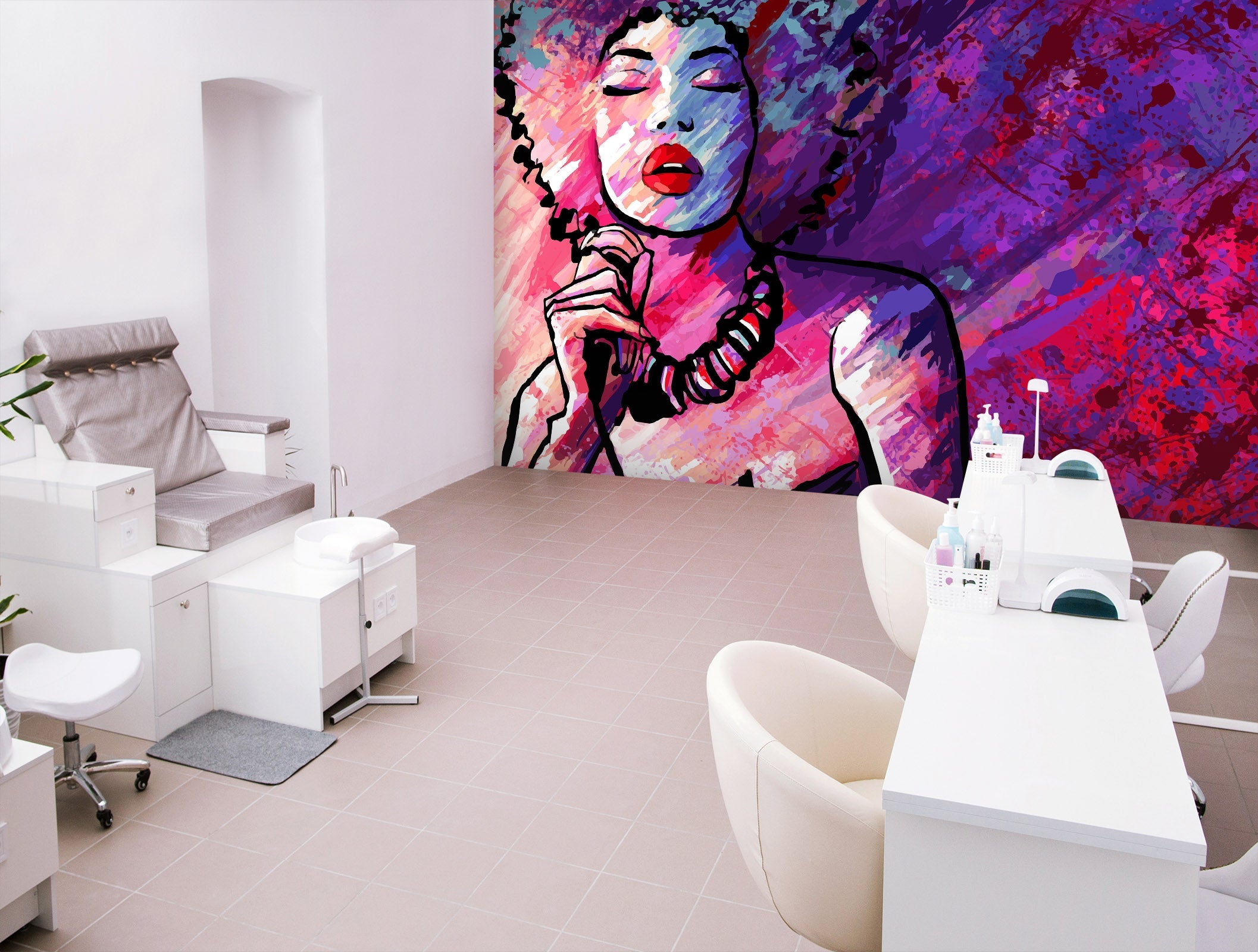 3D Wall Painting Girl 079 Wall Murals Wallpaper AJ Wallpaper 2