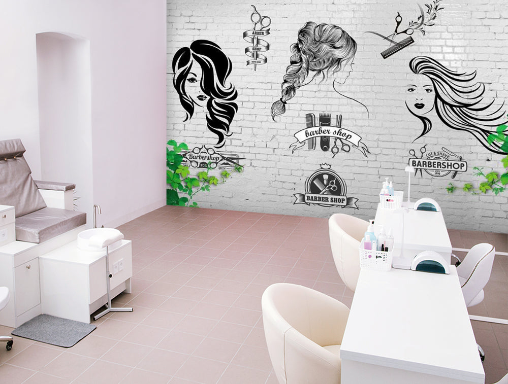 3D Long Hair Styling 1565 Wall Murals