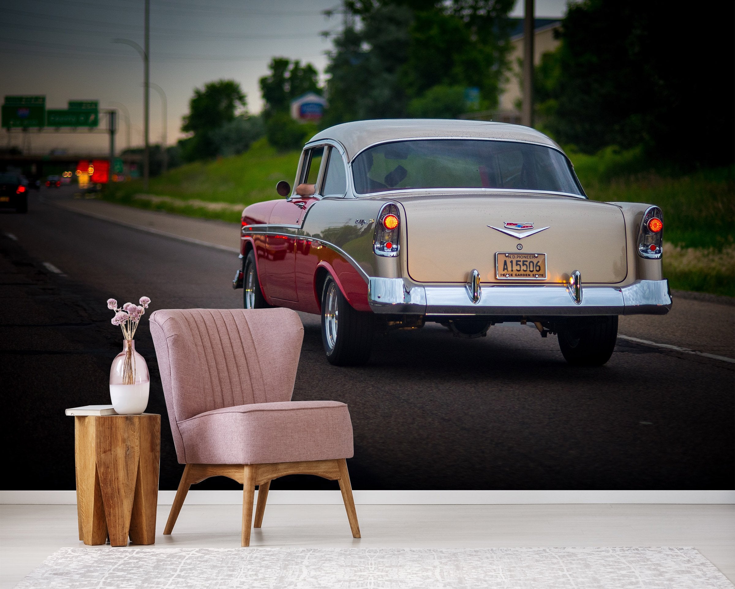 3D Classic Car 895 Vehicle Wall Murals Wallpaper AJ Wallpaper 2