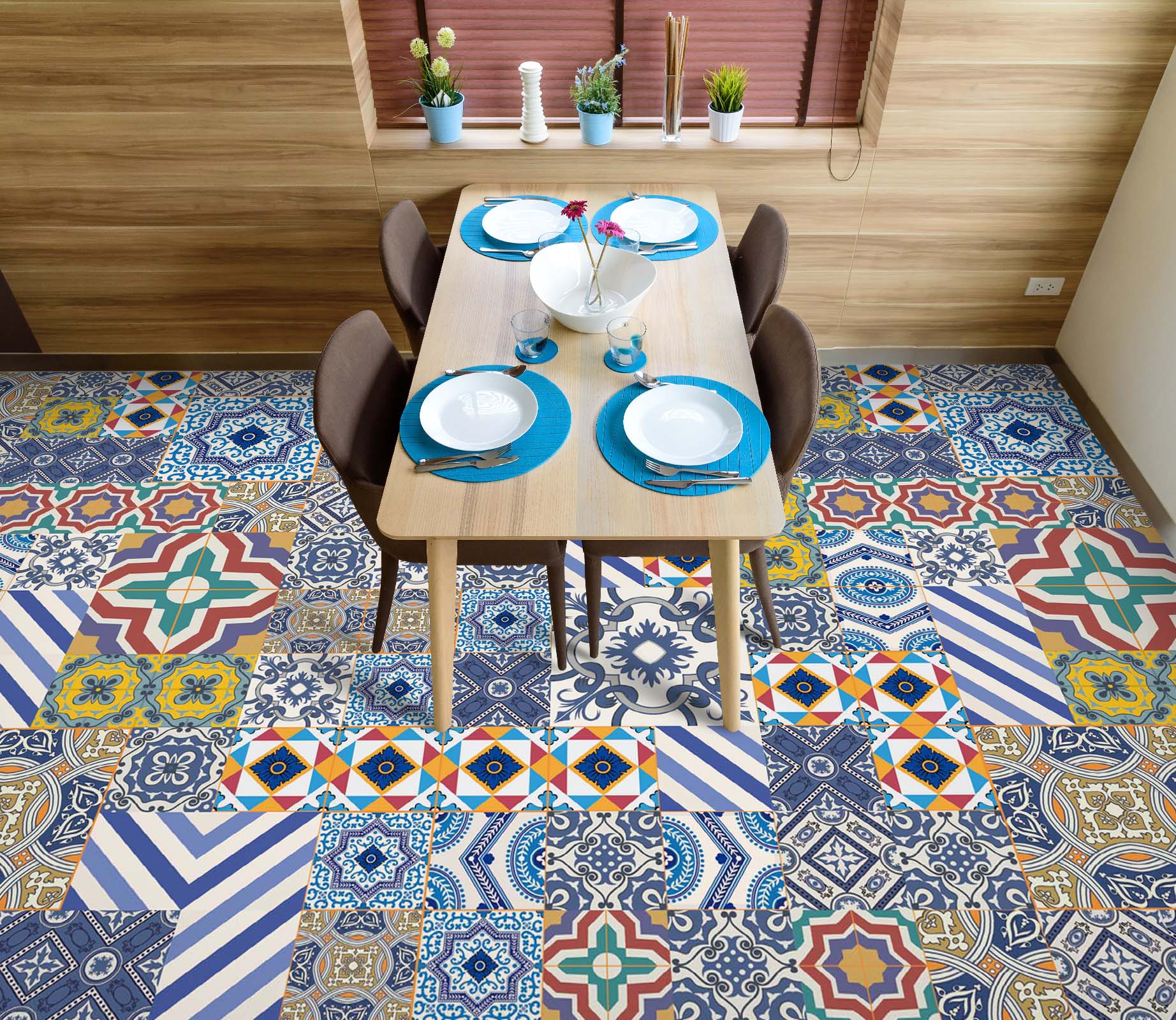 3D Complex Patterns 044 Floor Mural Wallpaper Murals Rug & Mat Print Epoxy waterproof bath floor