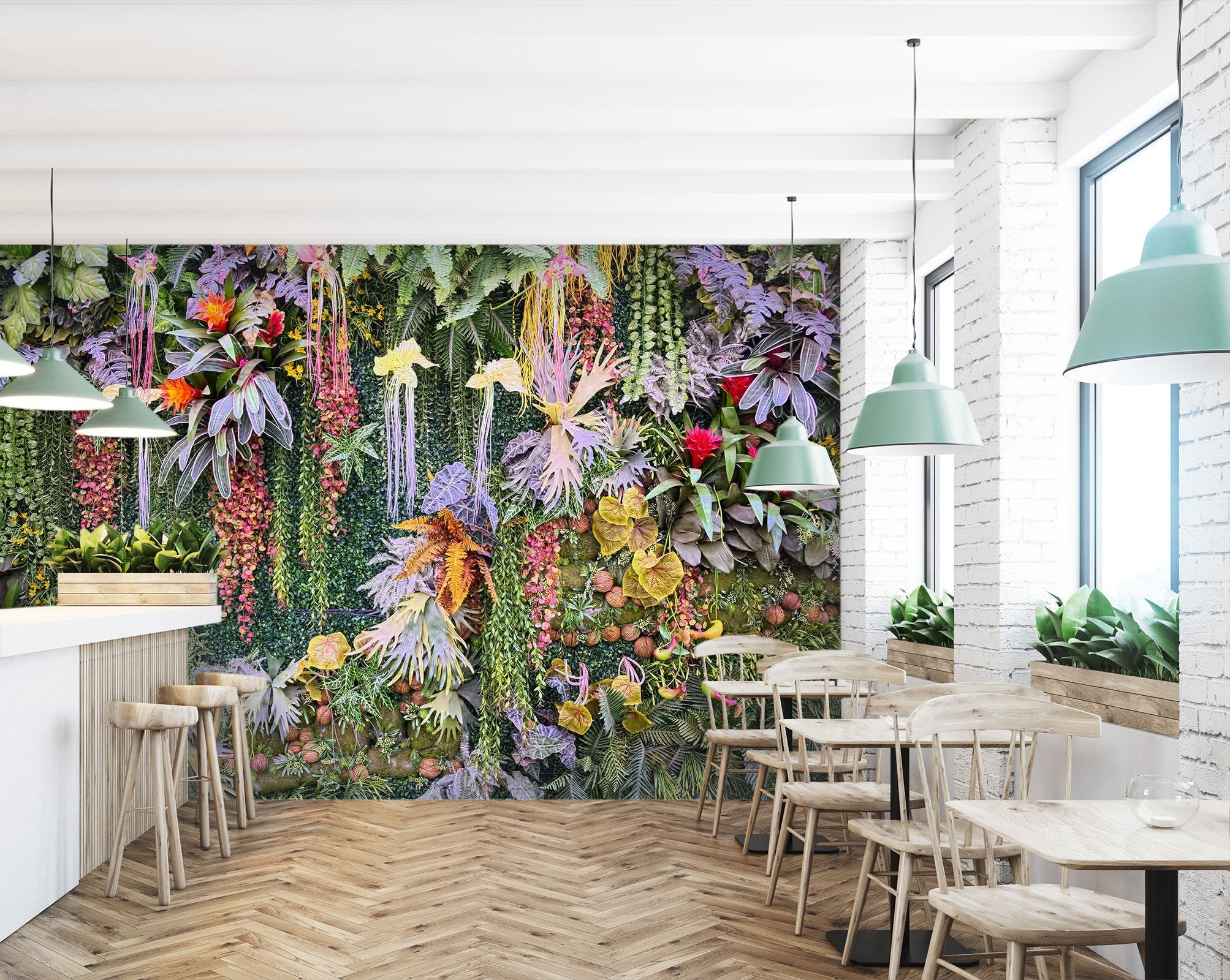 3D Beautiful Flower Plant Wall 354 Wallpaper AJ Wallpaper 2