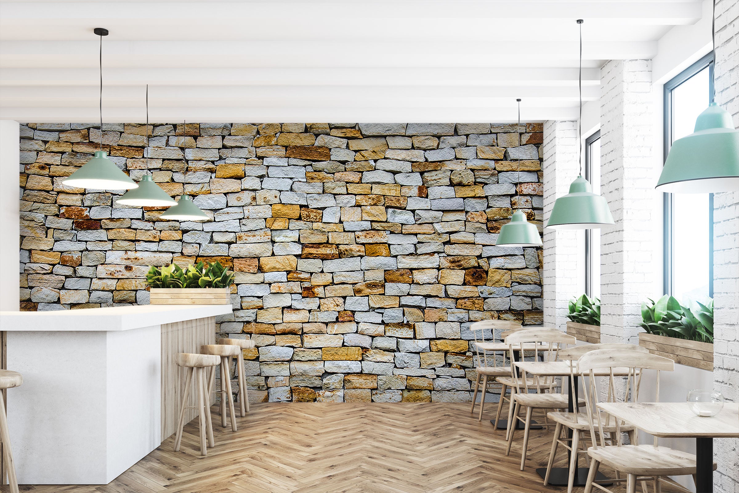 3D City Wall 1474 Wall Murals