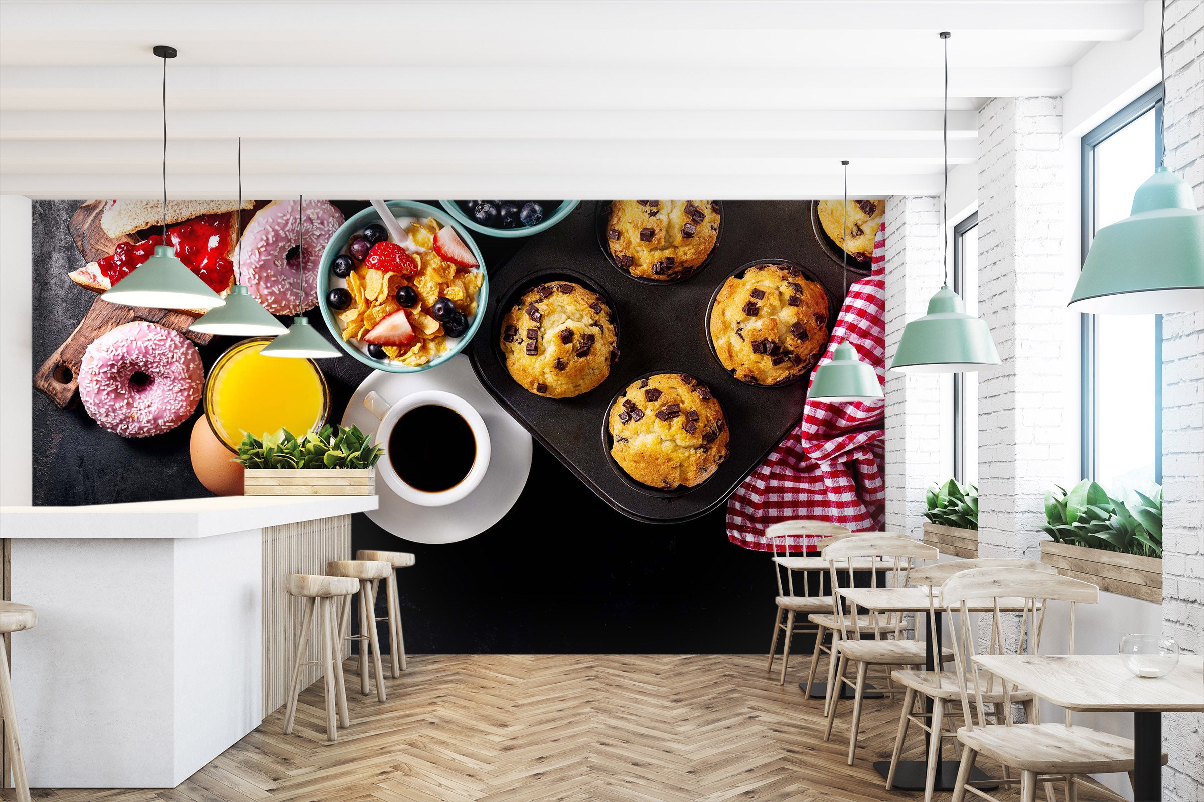 3D Colored Donuts 1442 Wall Murals