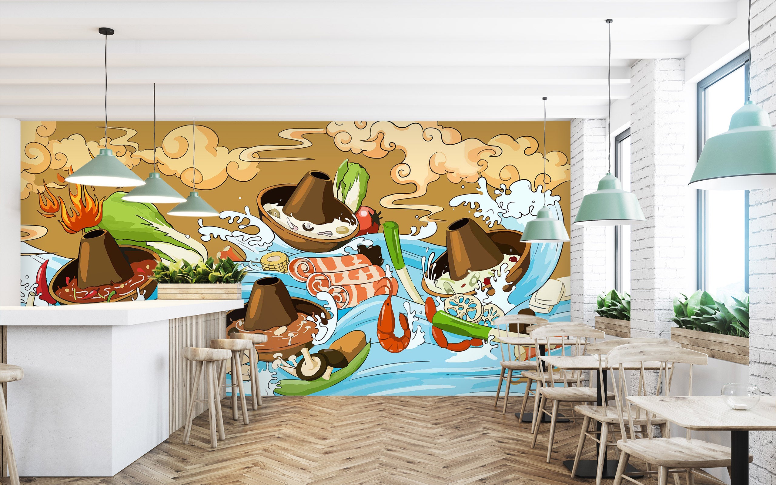 3D Washing Vegetables 1498 Wall Murals