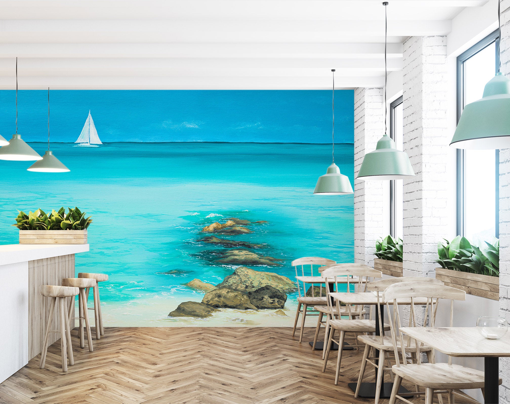 3D Blue Seawater 1844 Marina Zotova Wall Mural Wall Murals