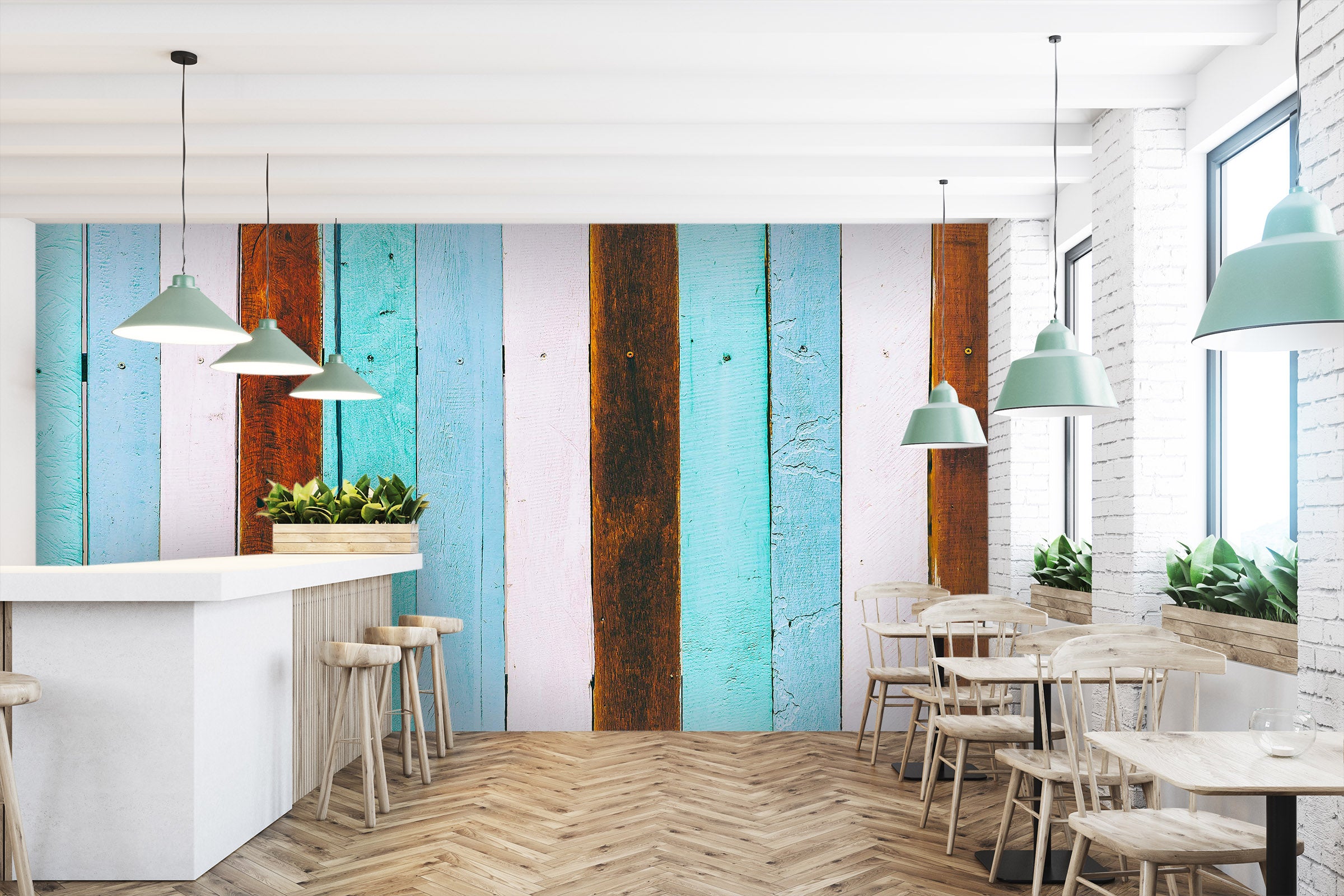 3D Color Stripes 1486 Wall Murals