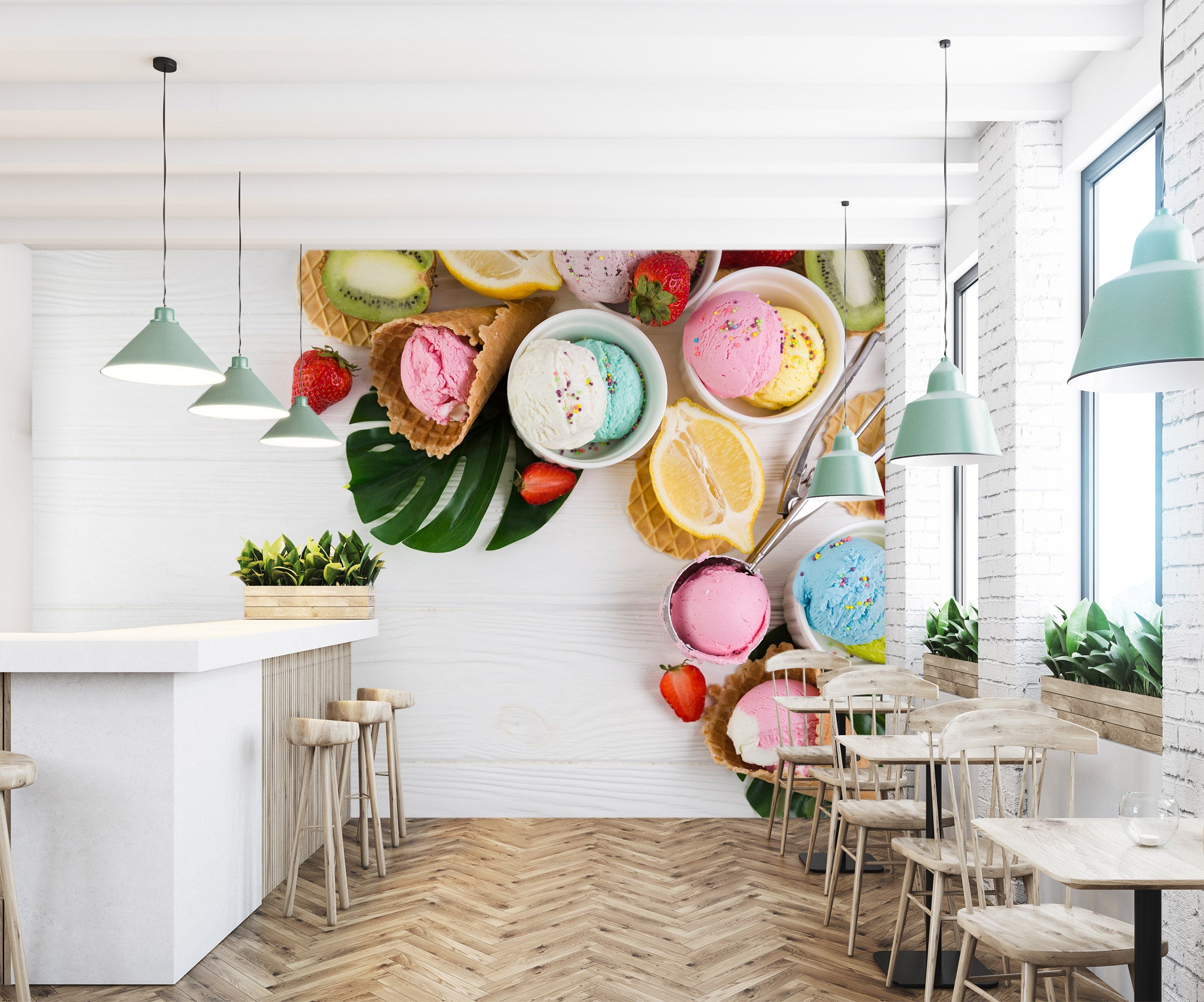 3D Ice Cream 1471 Wall Murals