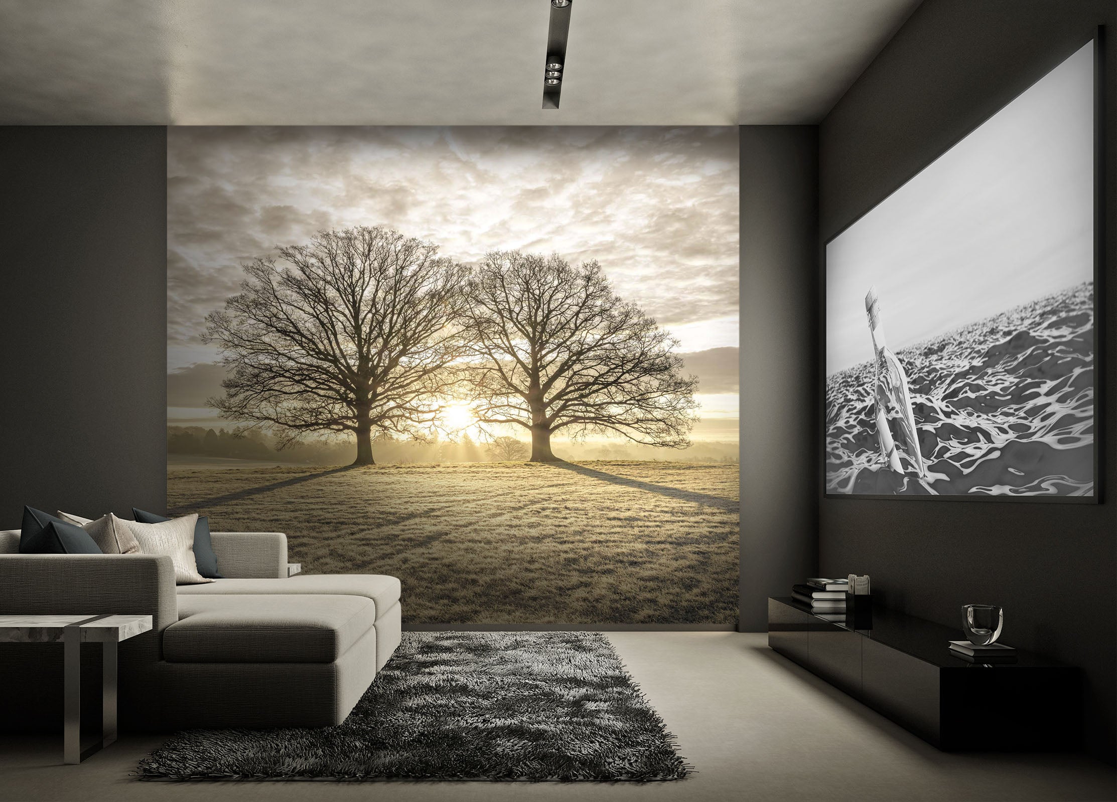 3D Yellow Grassland 070 Assaf Frank Wall Mural Wall Murals