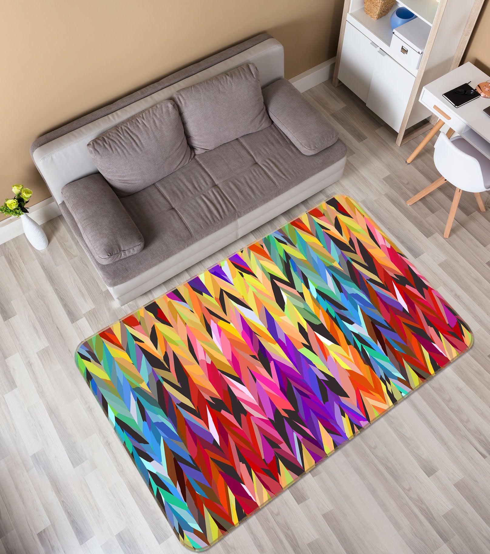 3D Colorful Pattern 1049 Shandra Smith Rug Non Slip Rug Mat