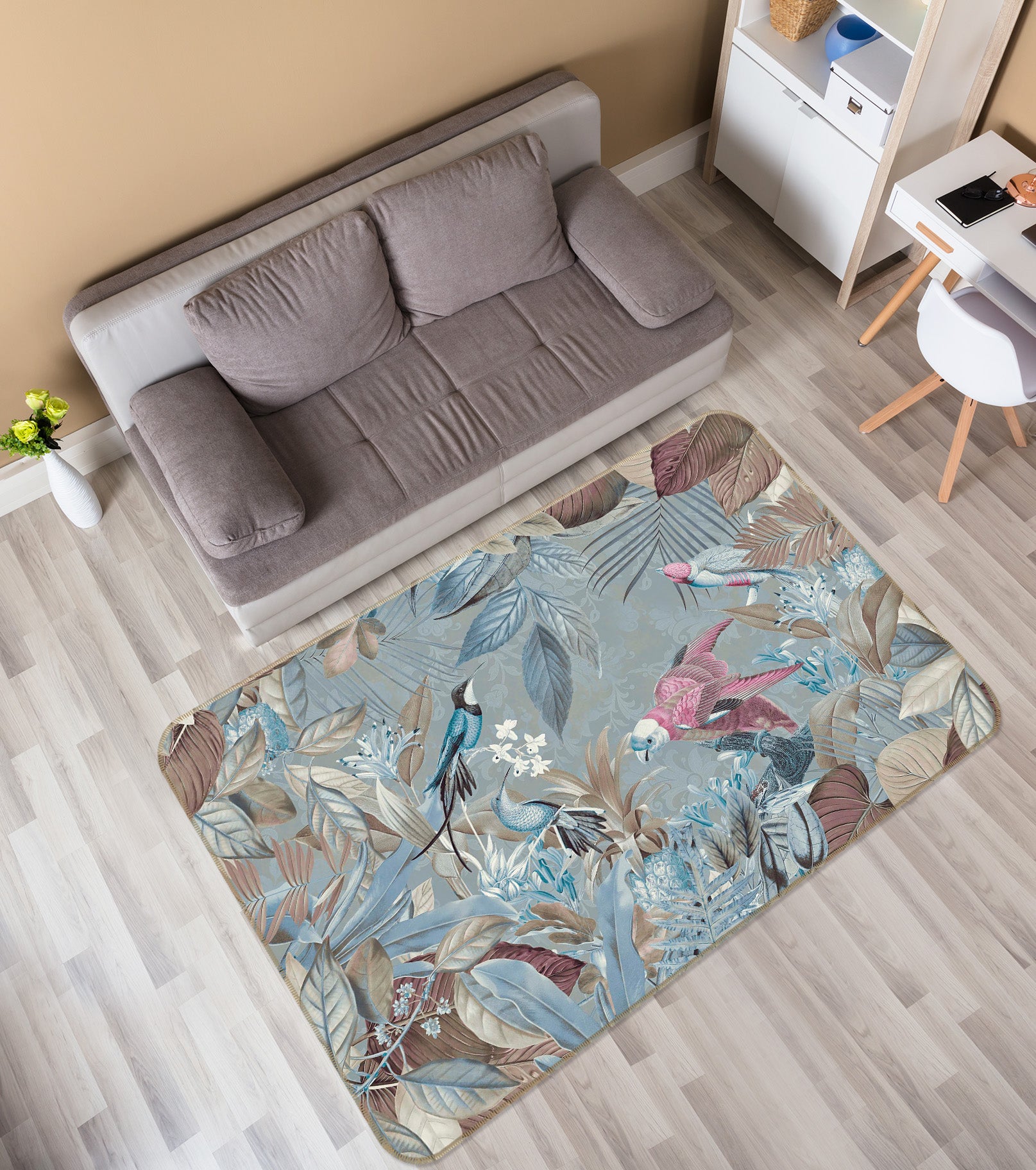 3D Bird Singing 1022 Andrea haase Rug Non Slip Rug Mat