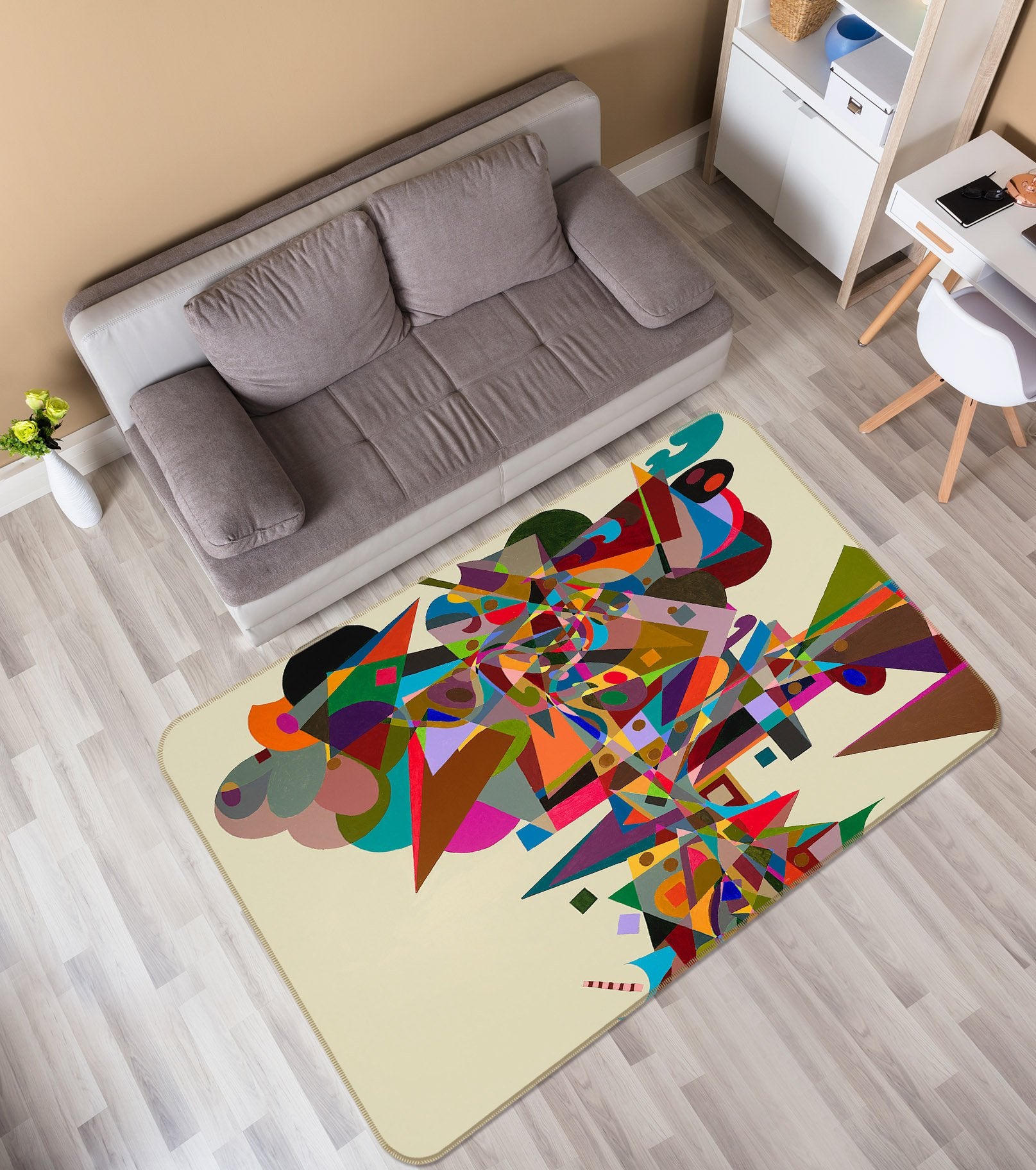 3D Atherton 1005 Allan P. Friedlander Rug Non Slip Rug Mat Mat AJ Creativity Home