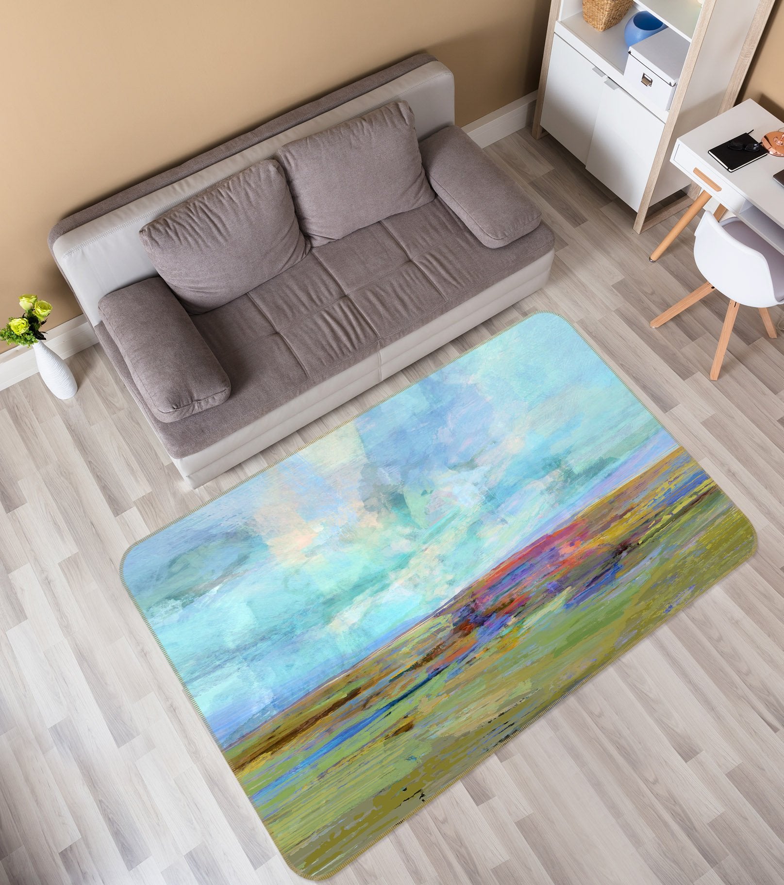 3D Beautiful Steppe 1017 Michael Tienhaara Rug Non Slip Rug Mat Mat AJ Creativity Home