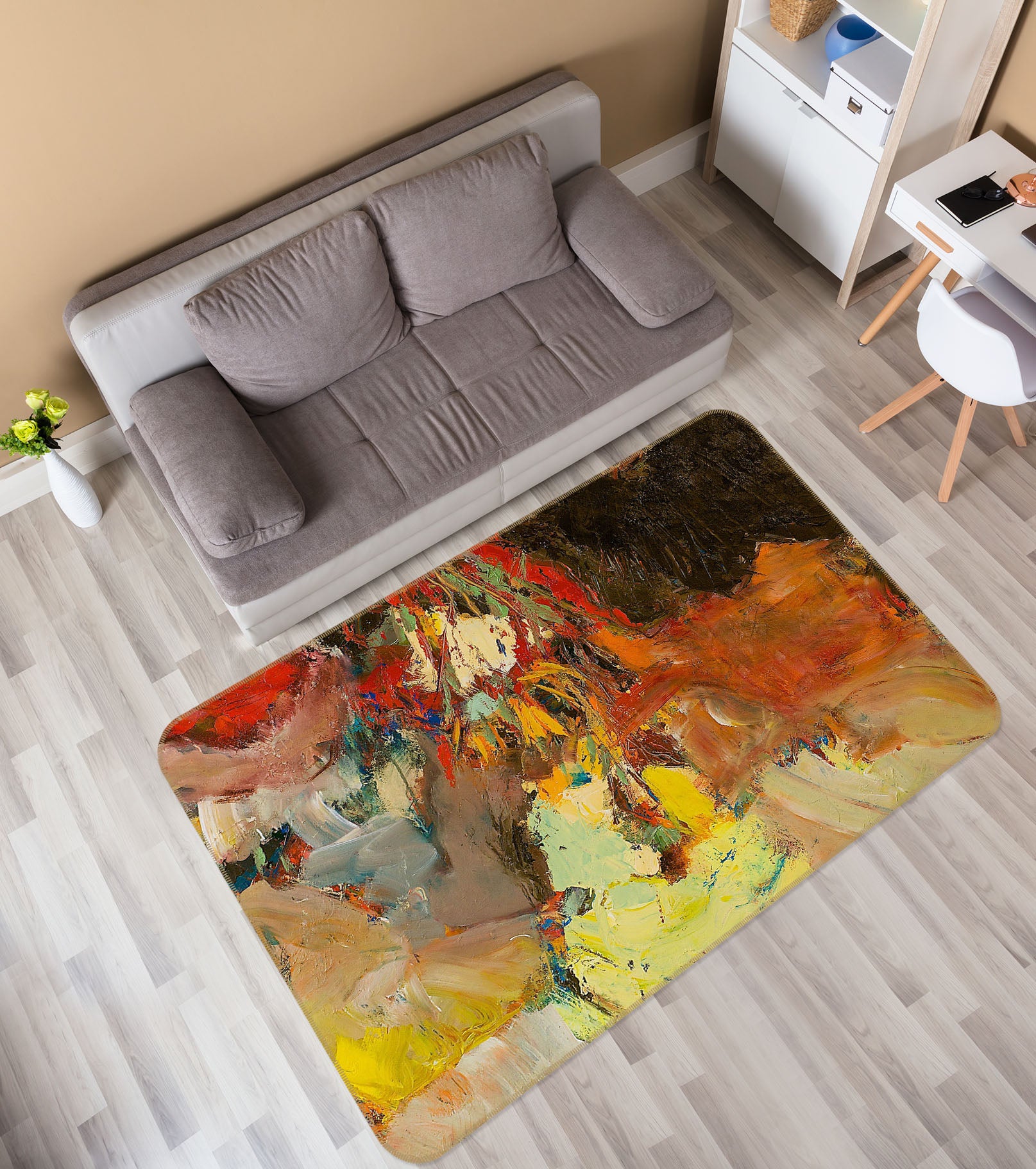 3D Color Art 1001 Allan P. Friedlander Rug Non Slip Rug Mat