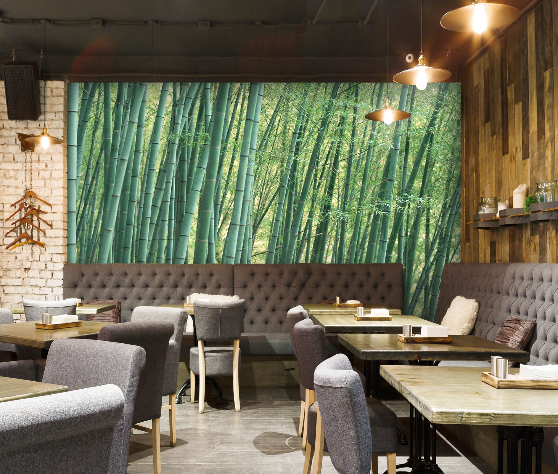 3D Bamboo Forest 257 Wall Murals