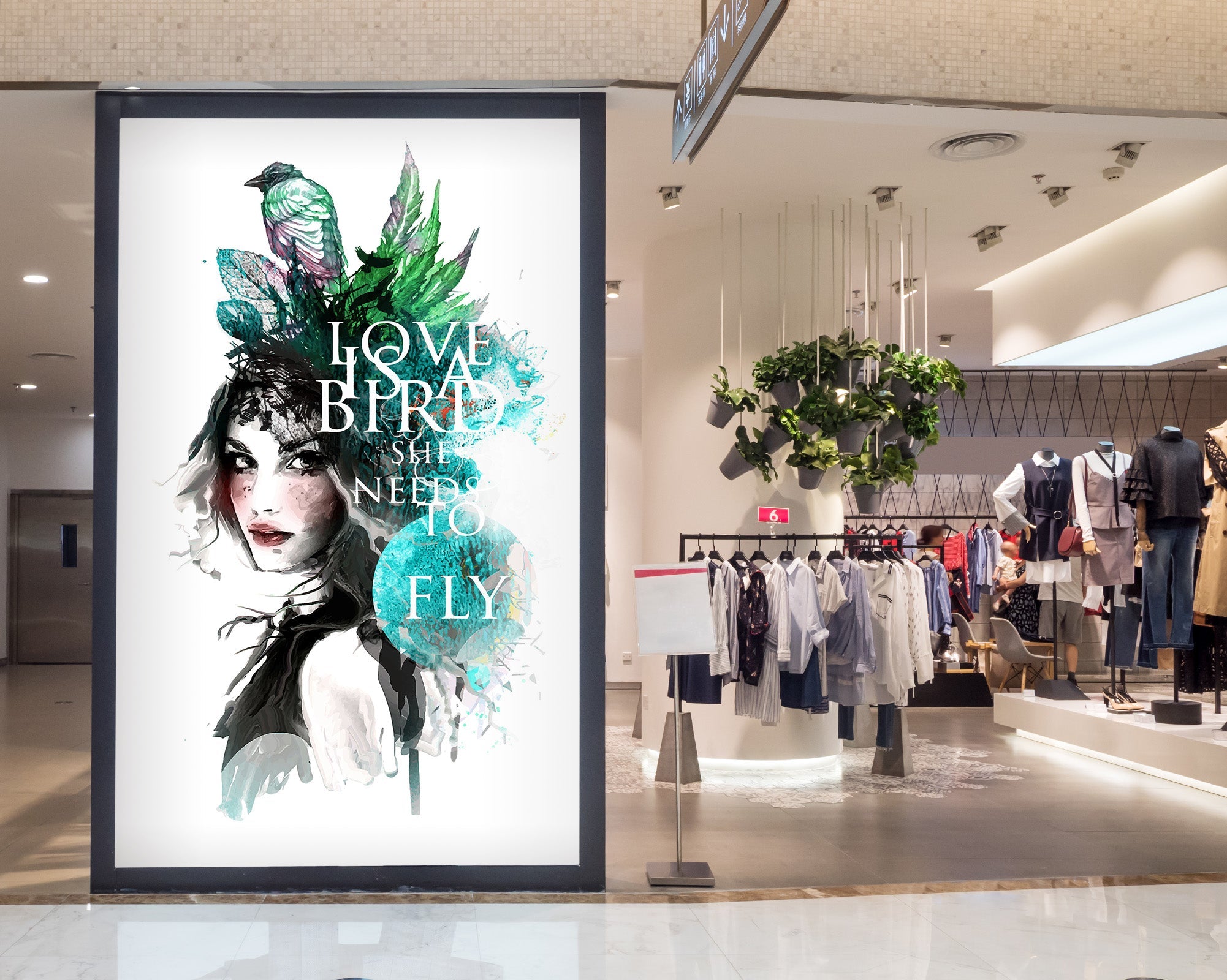 3D Green Bird Girl 148 Wall Murals Wallpaper AJ Wallpaper