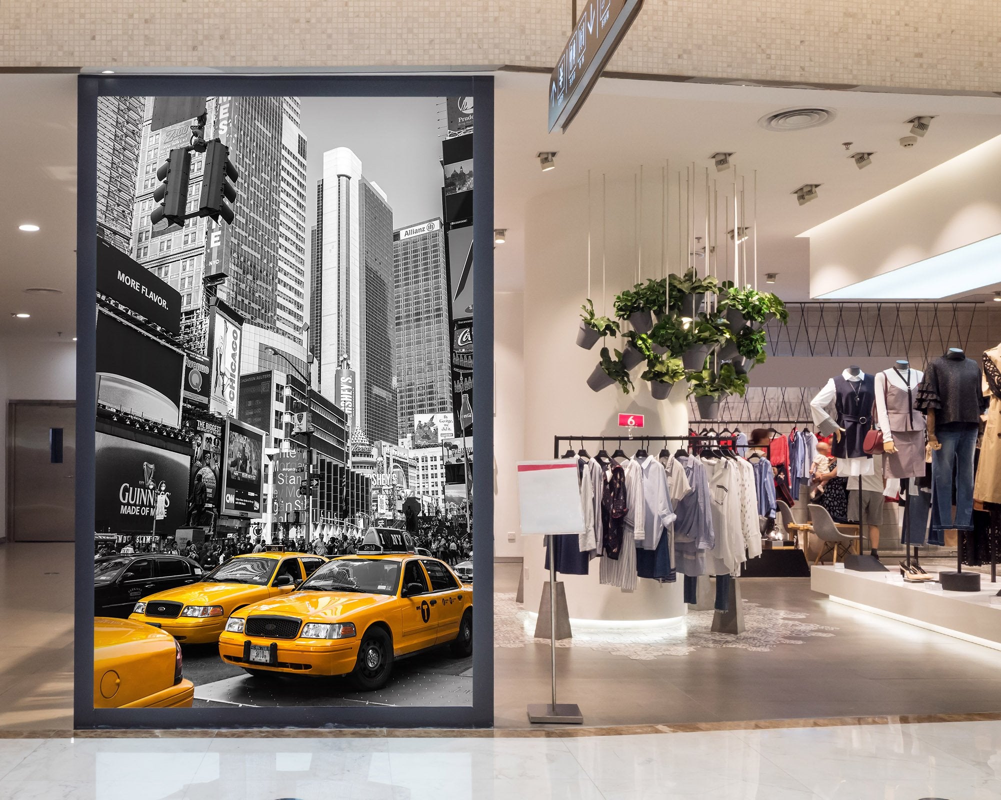 3D yellow cab on the street 23 Wall Murals Wallpaper AJ Wallpaper 2