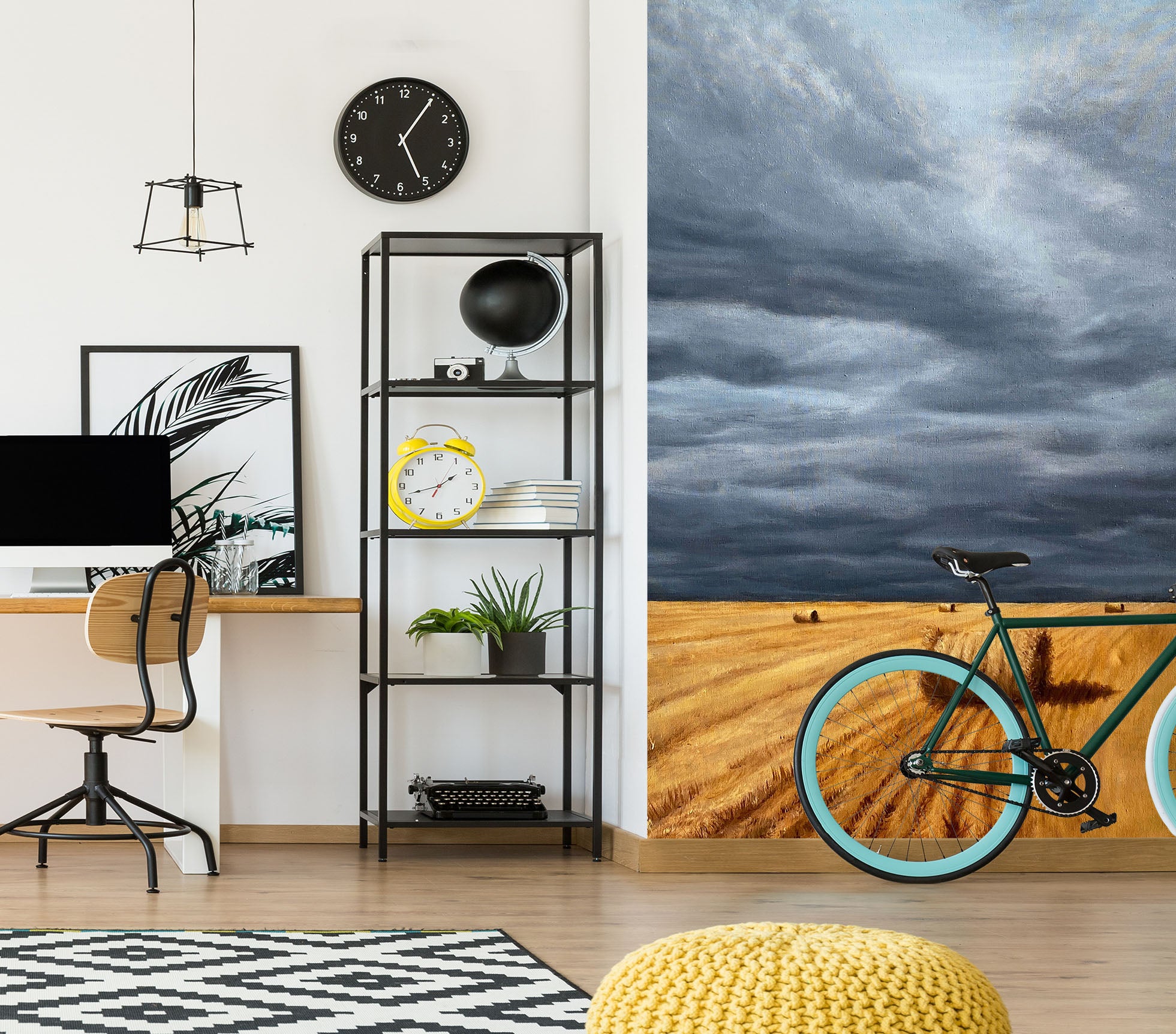 3D Grey Sky 1856 Marina Zotova Wall Mural Wall Murals