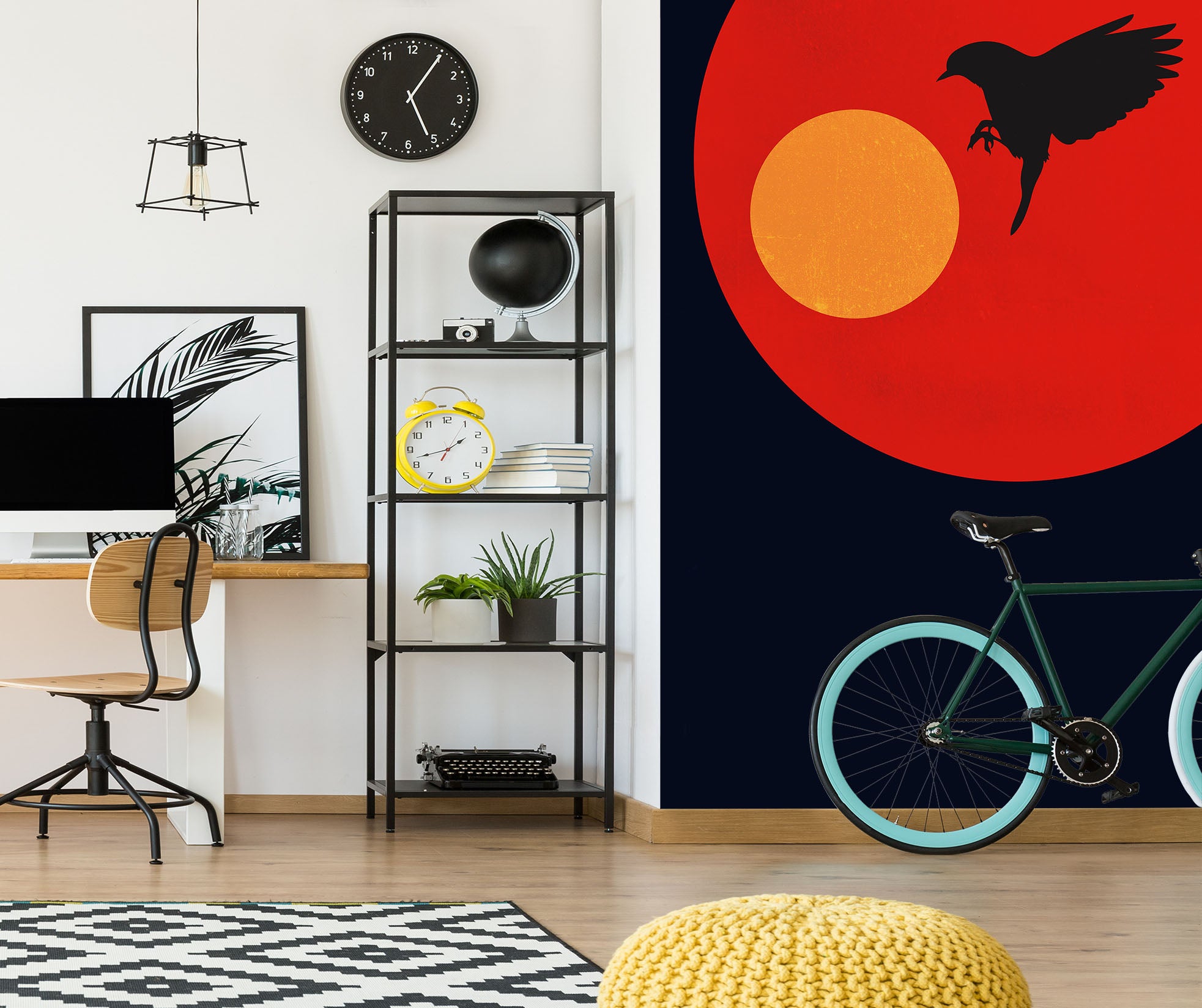 3D Two Suns 1529 Boris Draschoff Wall Mural Wall Murals