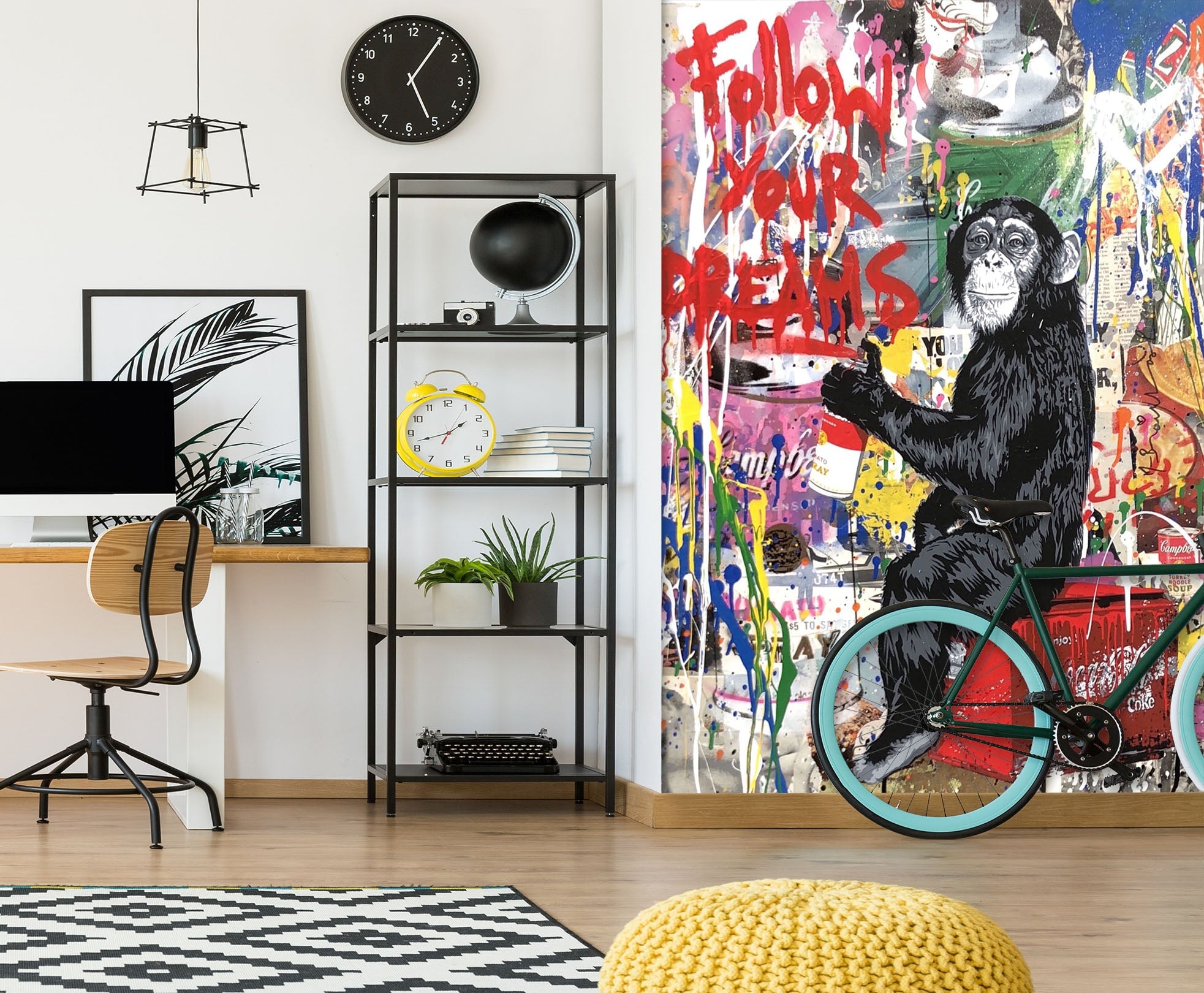 3D Graffiti Orangutan 102 Wall Murals Wallpaper AJ Wallpaper