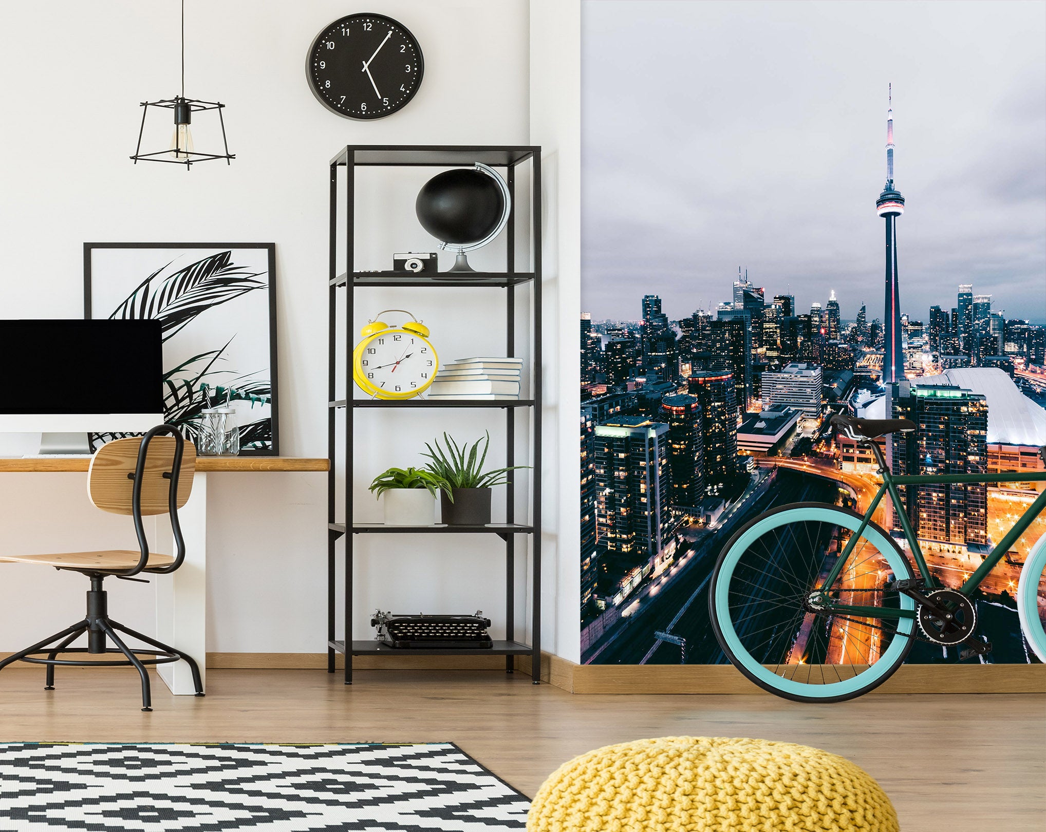 3D City Lights 2090 Wall Murals