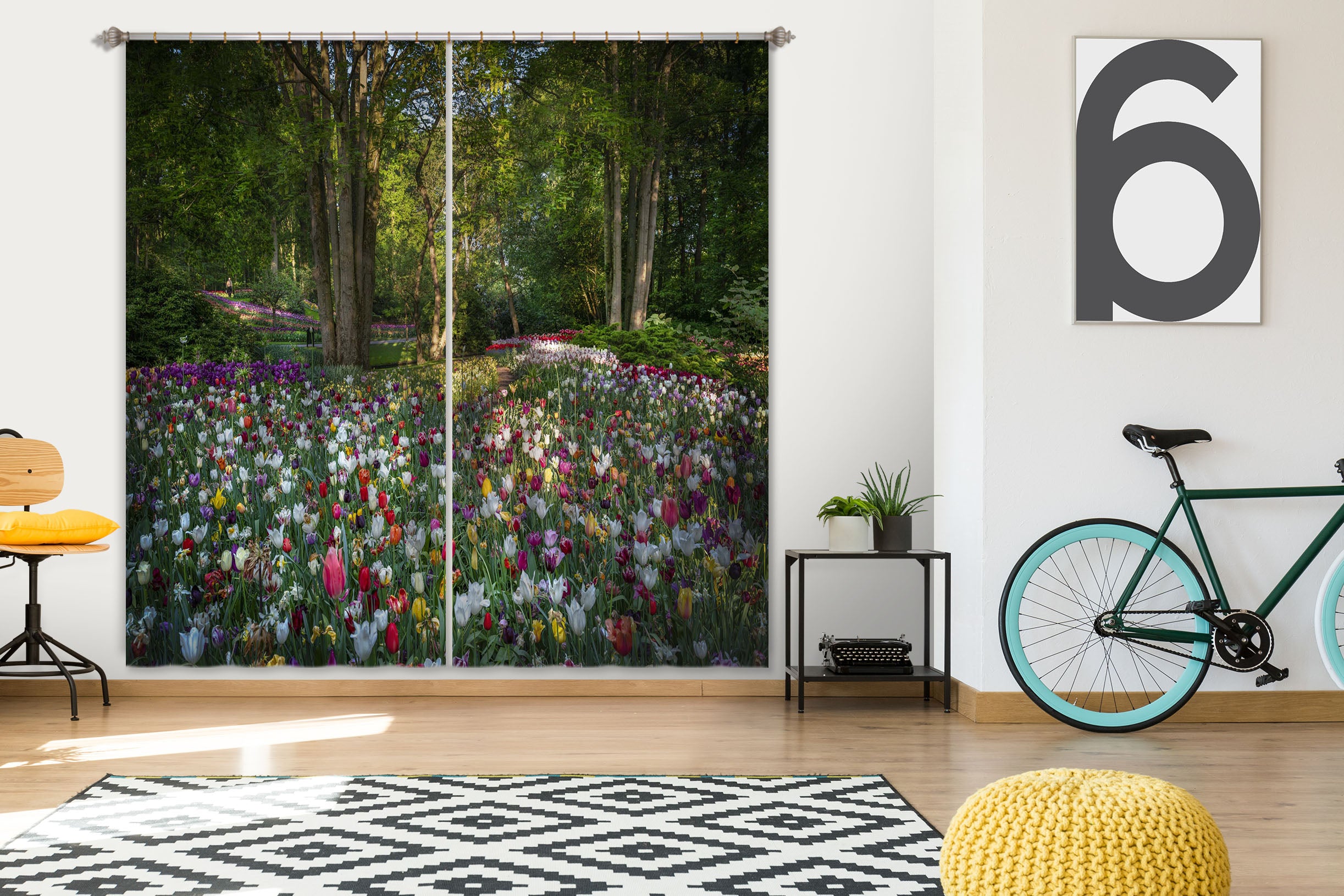 3D Green Forest 146 Marco Carmassi Curtain Curtains Drapes