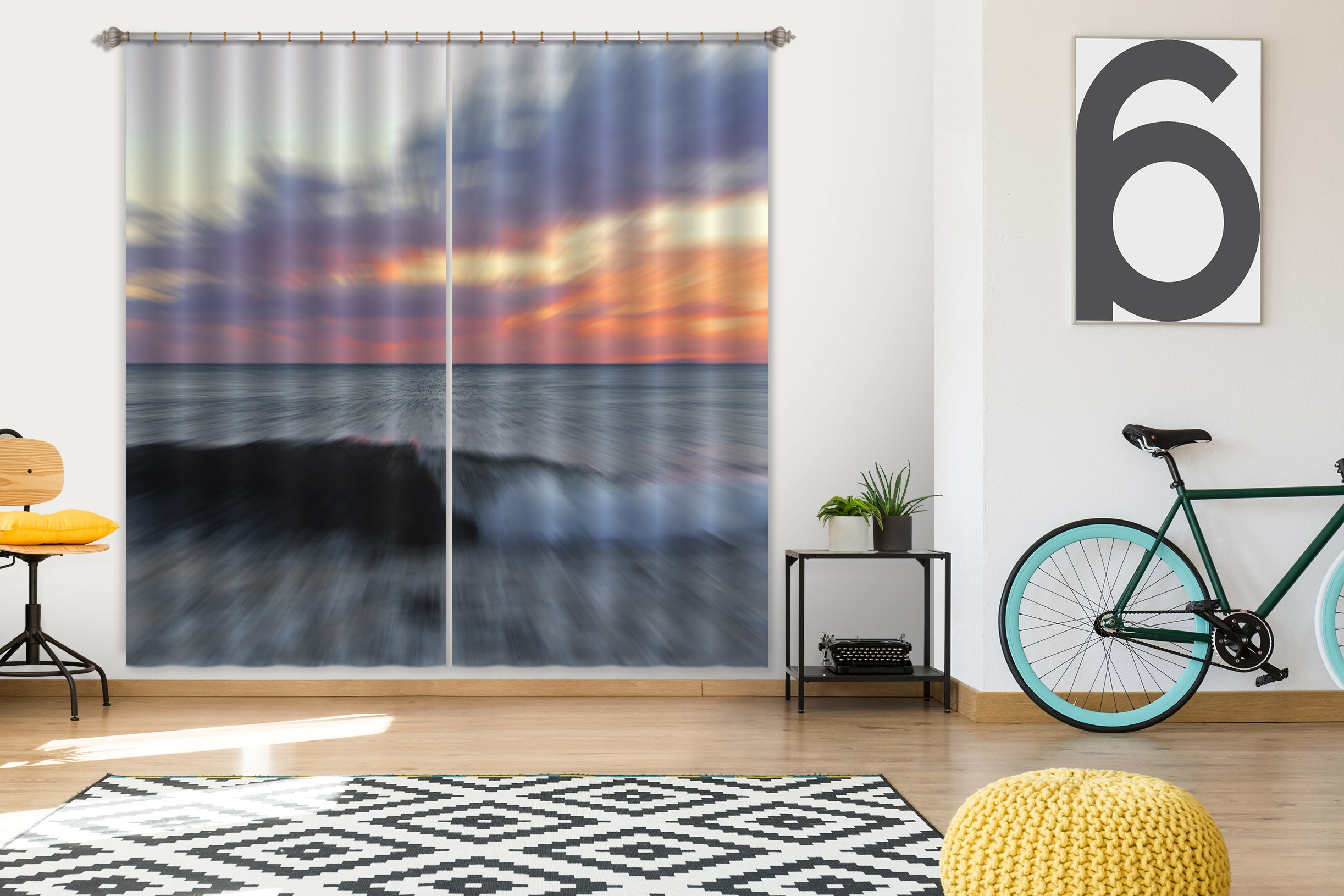 3D Moving Wave 151 Marco Carmassi Curtain Curtains Drapes