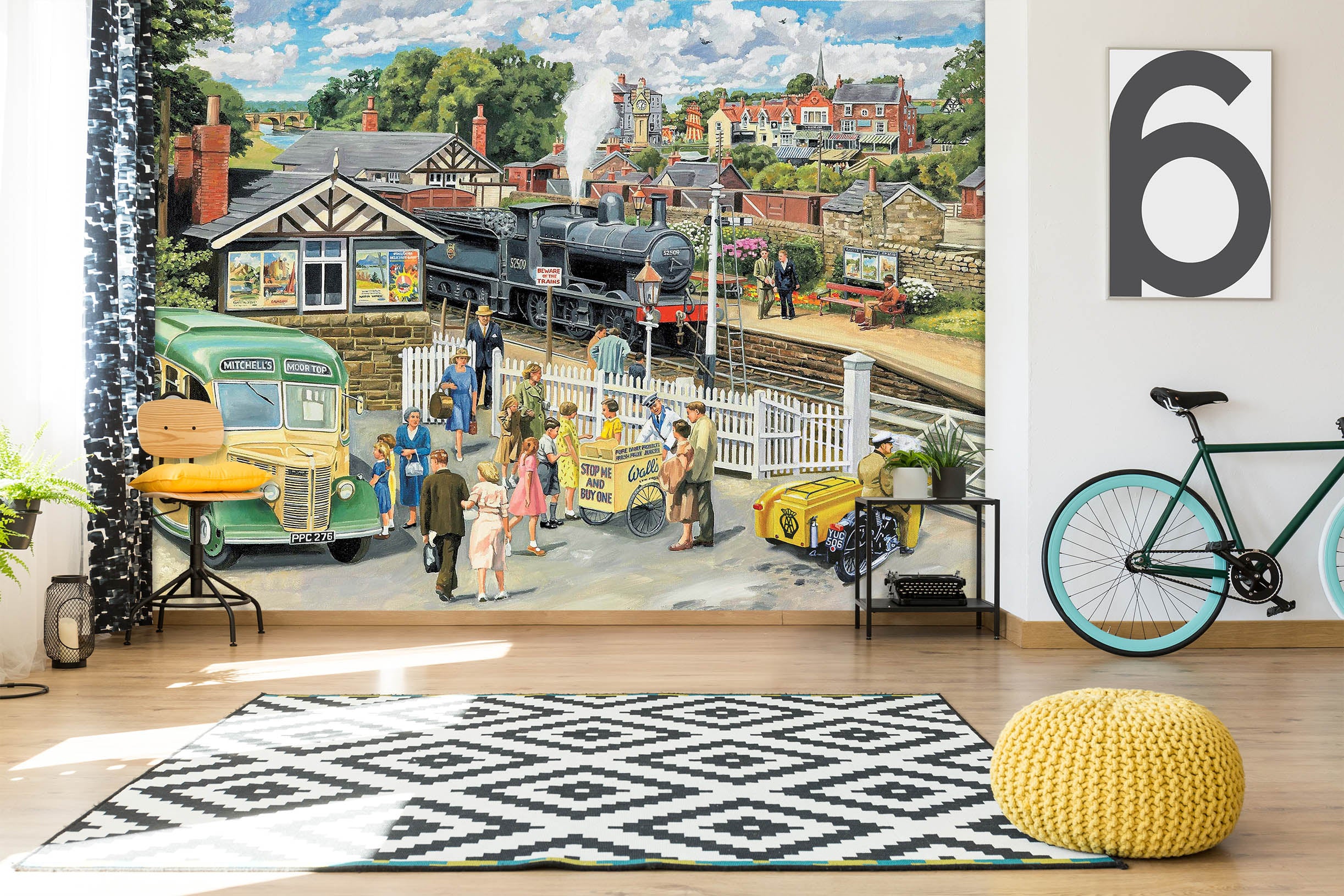 3D Selling Icecream 1048 Trevor Mitchell Wall Mural Wall Murals